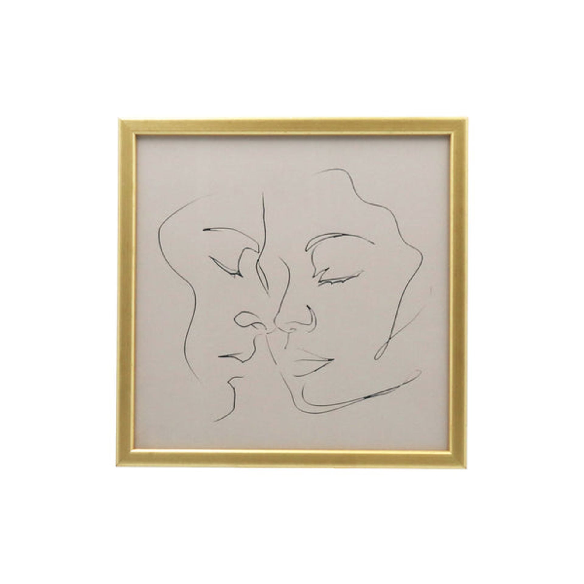 1 x Gisela Graham `Reflect` Gold Framed Print, Sq.               