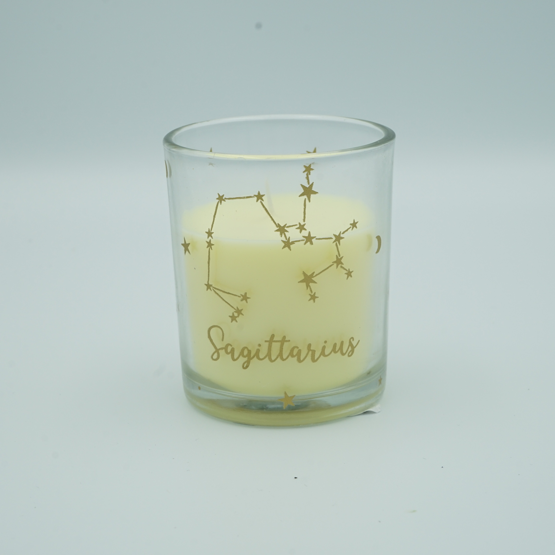 1 x Gisela Graham Sagittarius Mini Scented Boxed Candle Pot Eucalyptus