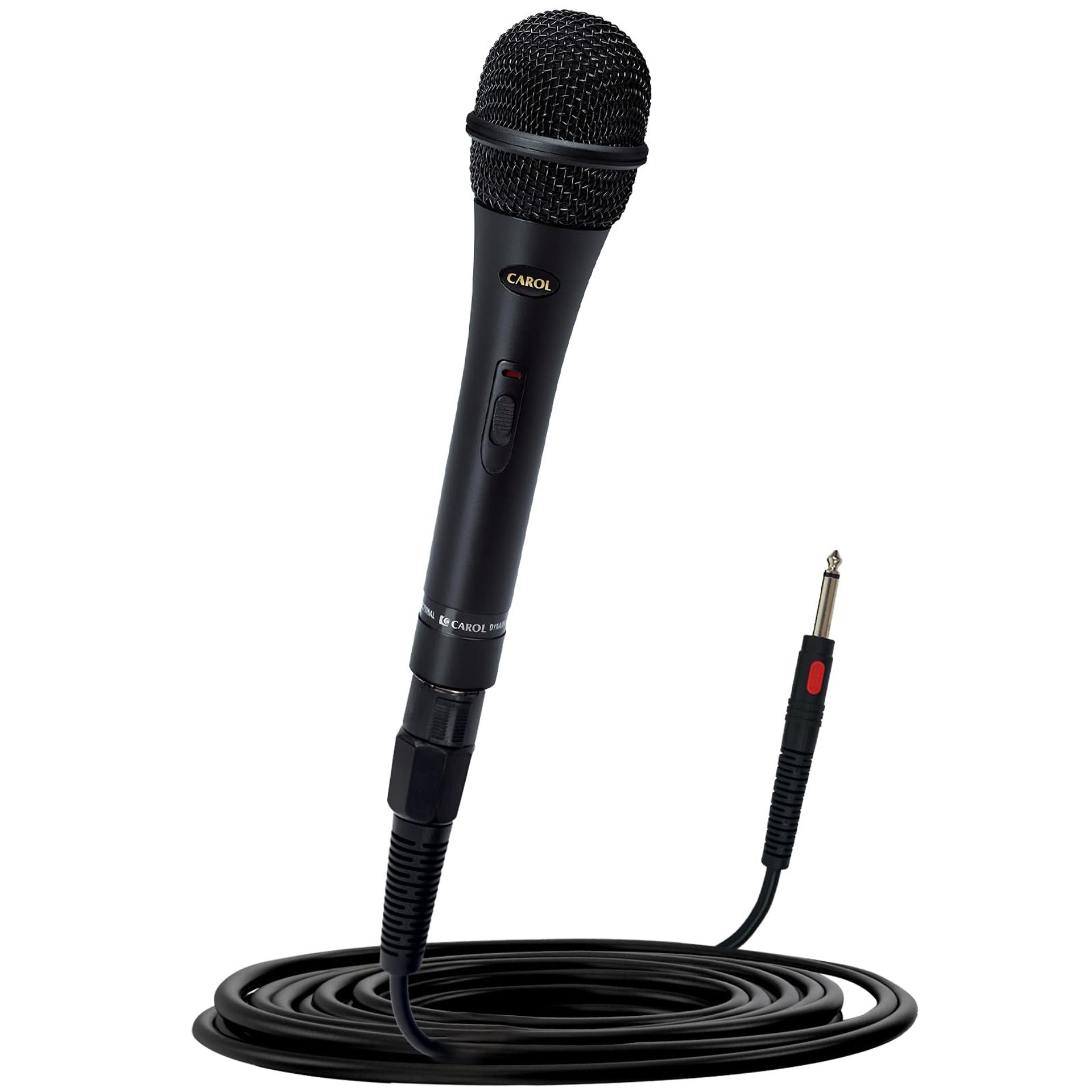 Wired Dynamic Vocal Microphone Cardioid Performance Mic with XLR Lead & On/Off Switch - Black GS-57
