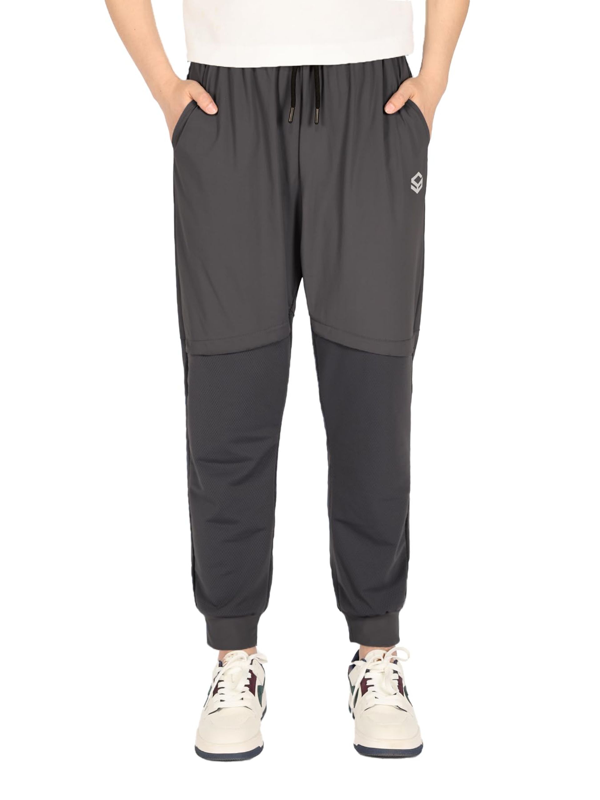 Boys Joggers Tracksuit Bottoms - Cool Grey, Loose Fit, Ages 10-11 - Stylish & Comfortable
