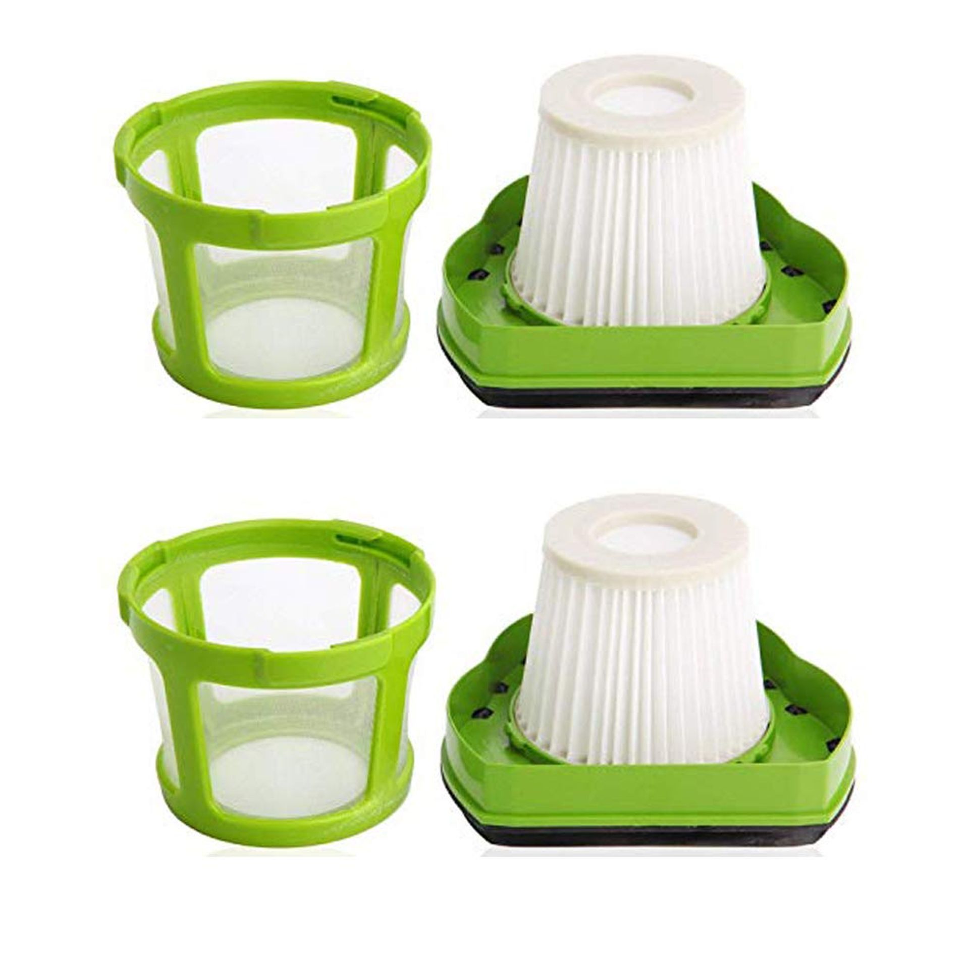 Vacuum Filter Compatible with Bissell Pet Hair Eraser Handheld Vac Replacement Parts 1608653 & 1608654 - 2 Set