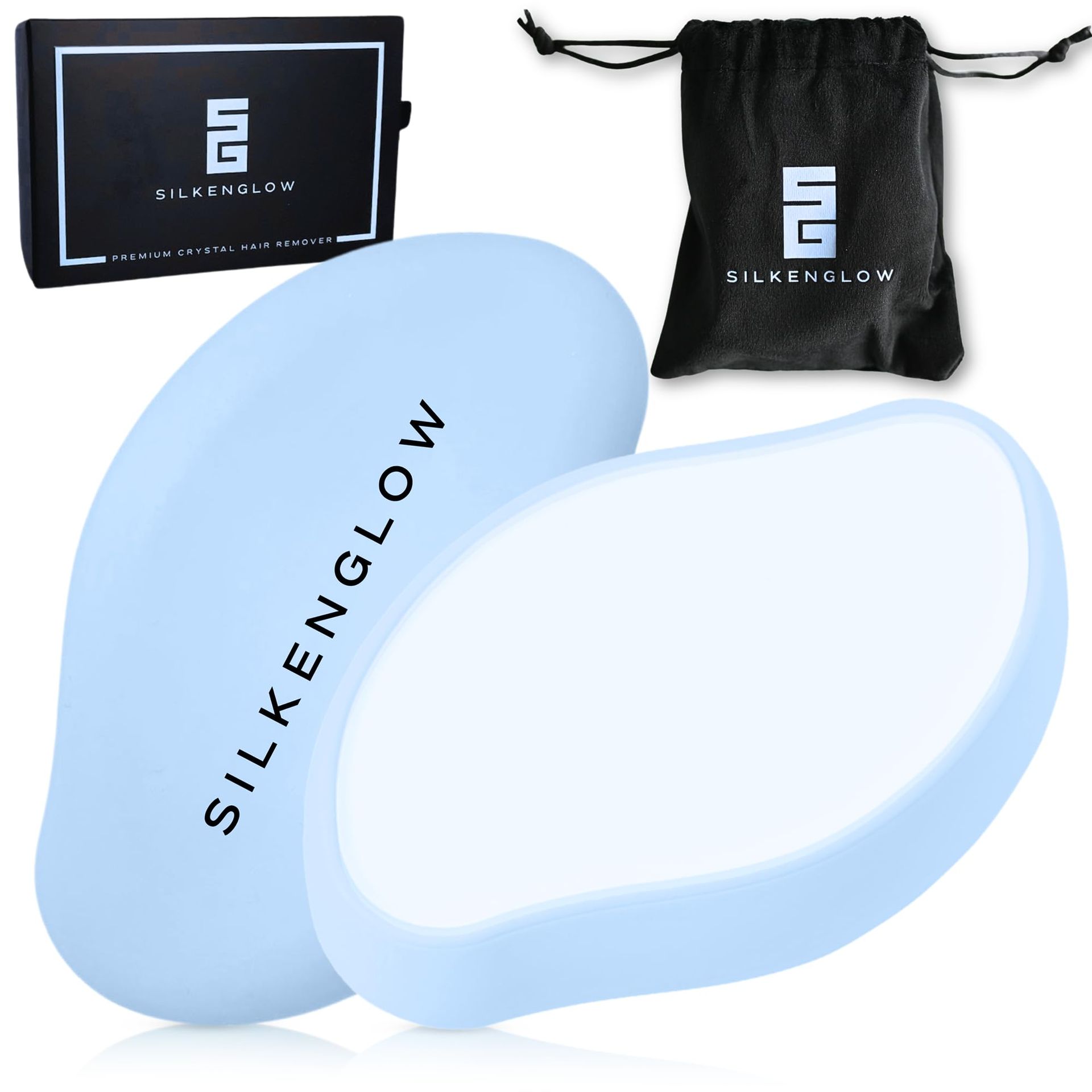 Premium Crystal Hair Remover Painless Exfoliating Nano-Glass Device for Smooth Skin - Baby Blue YH0402 - Valentines - Valentines