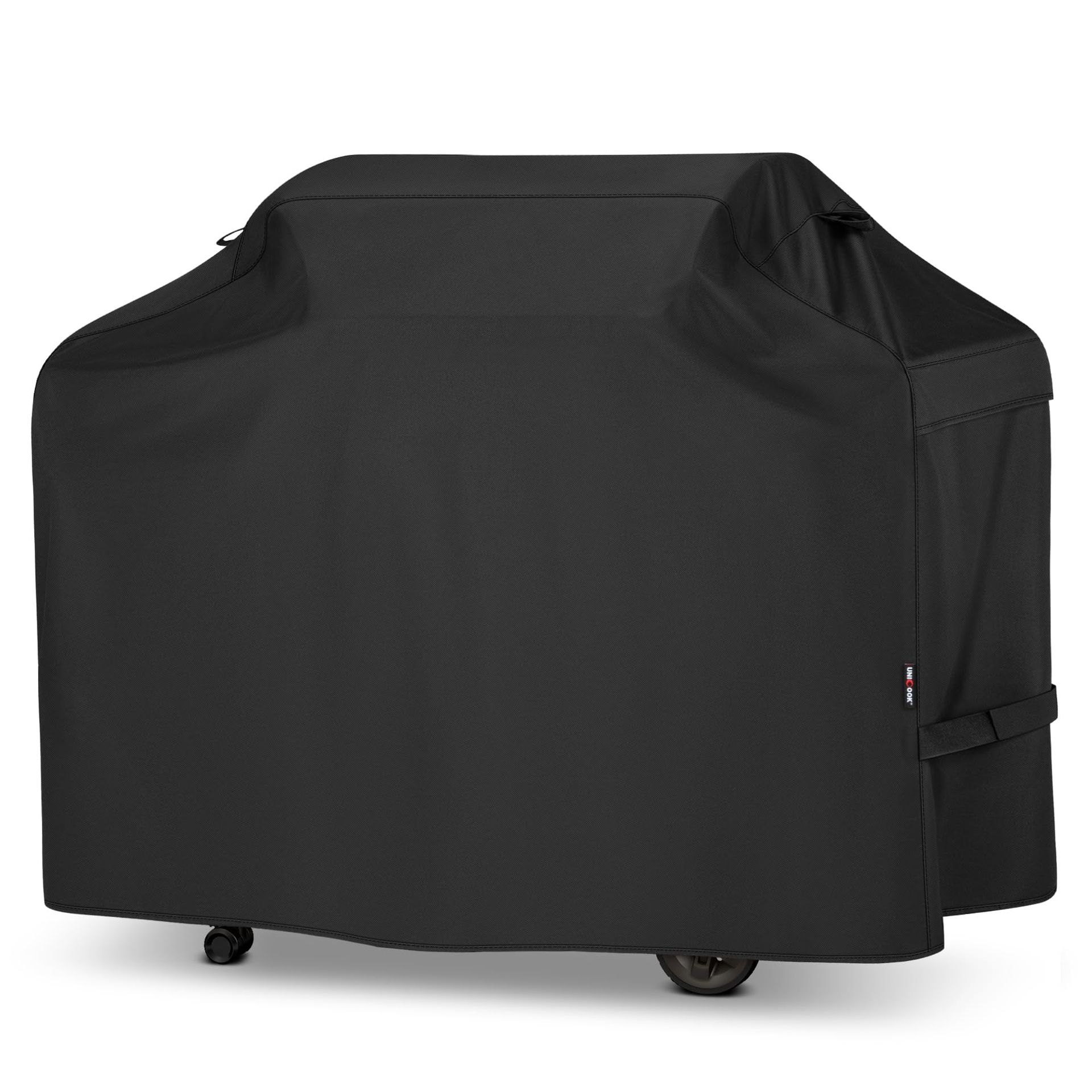 Heavy Duty Waterproof BBQ Cover Outdoor Grill Protector Compatible with Weber Char Broil Brinkmann Outback 190x61x112cm - Black