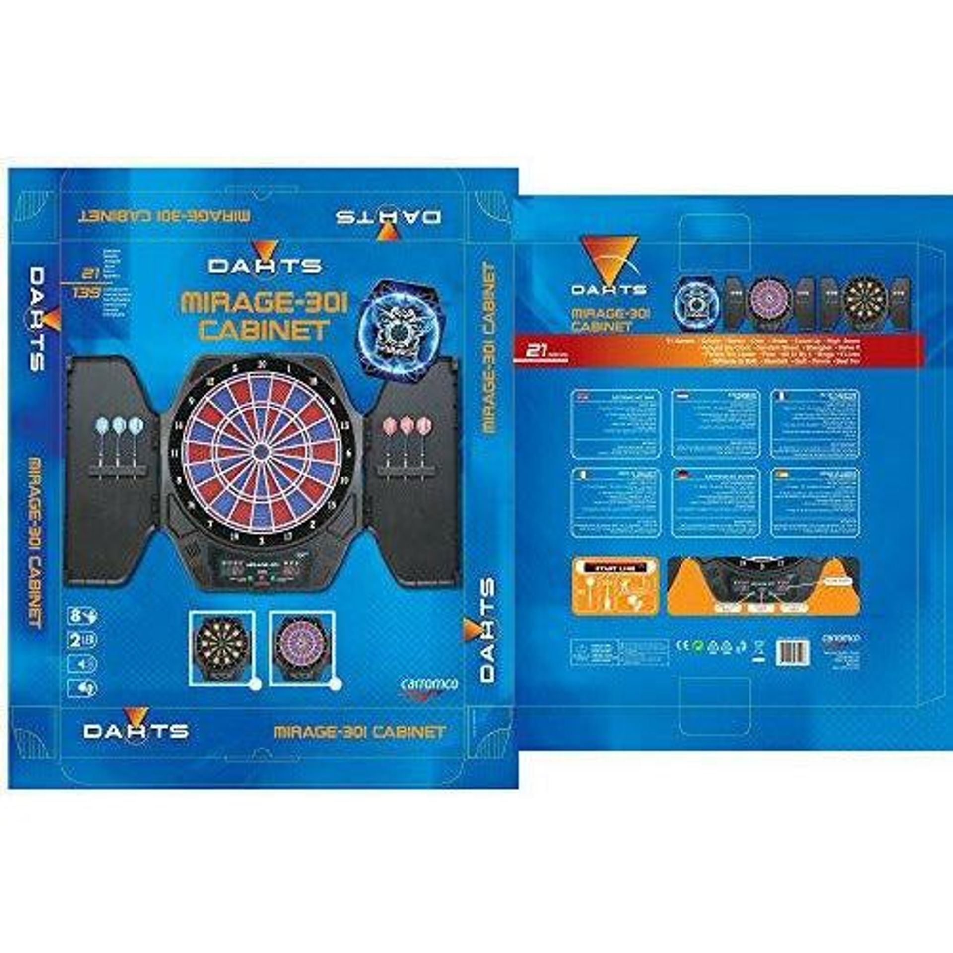 Carromco MIRAGE-301-CABINETT Dartboard Black | Buy Online at