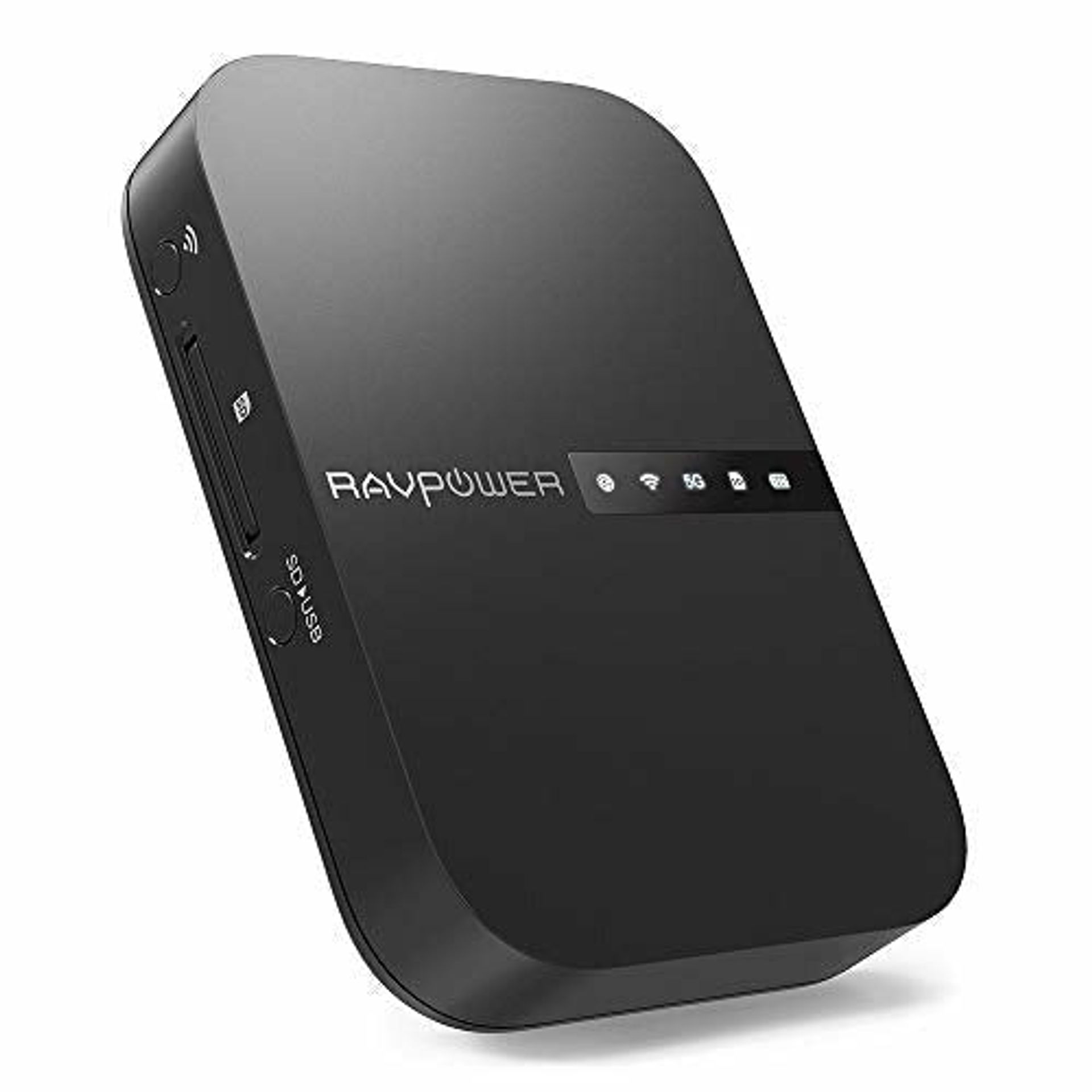 RAVPower FileHub, Travel Router AC750, Wireless SD Card Reader, Connect P
