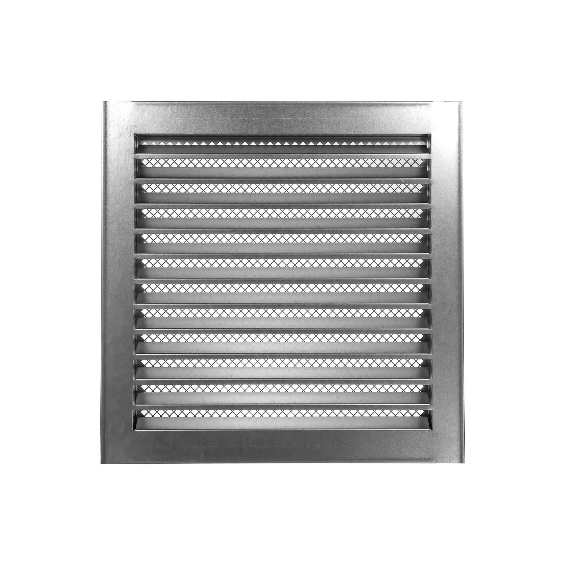 12x12 Inch Metal Vent Cover with Mesh Screen - Square Wall, Door or Ceiling Air Grille - Durable Galvanised Steel Construction