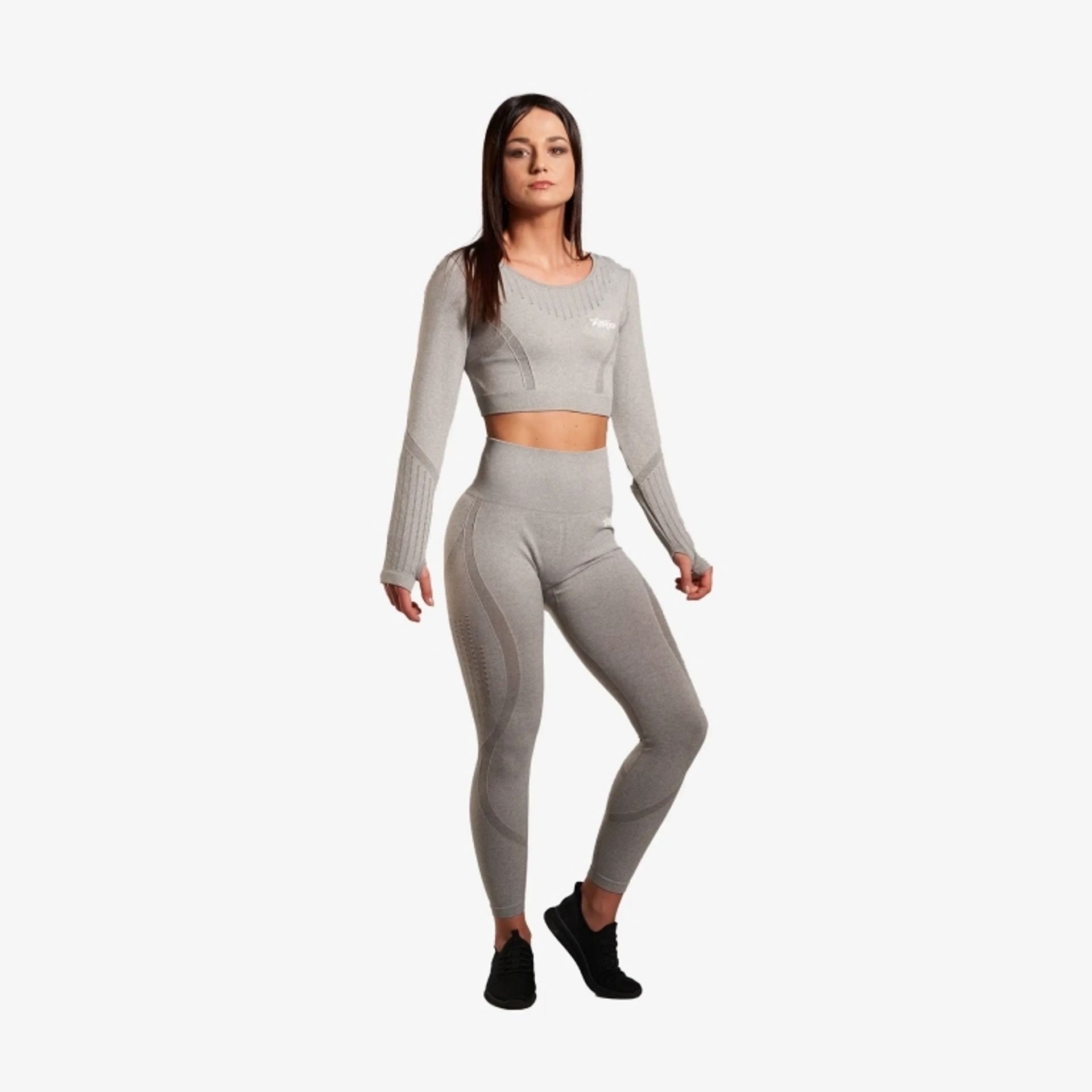 Forza High Waist Leggings – Pearl Grey - Large