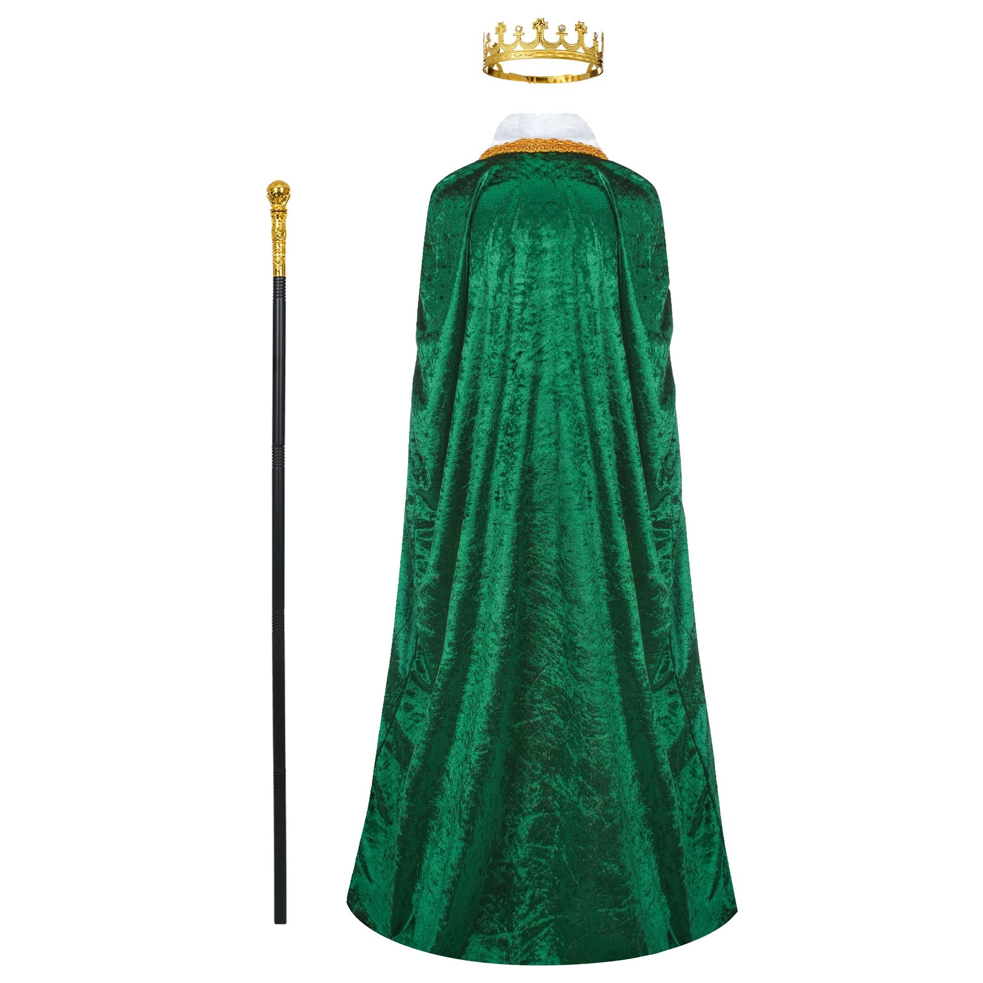 green cape fancy dress Little Adventures 55013 Adult Woodland Green Cloak Costume