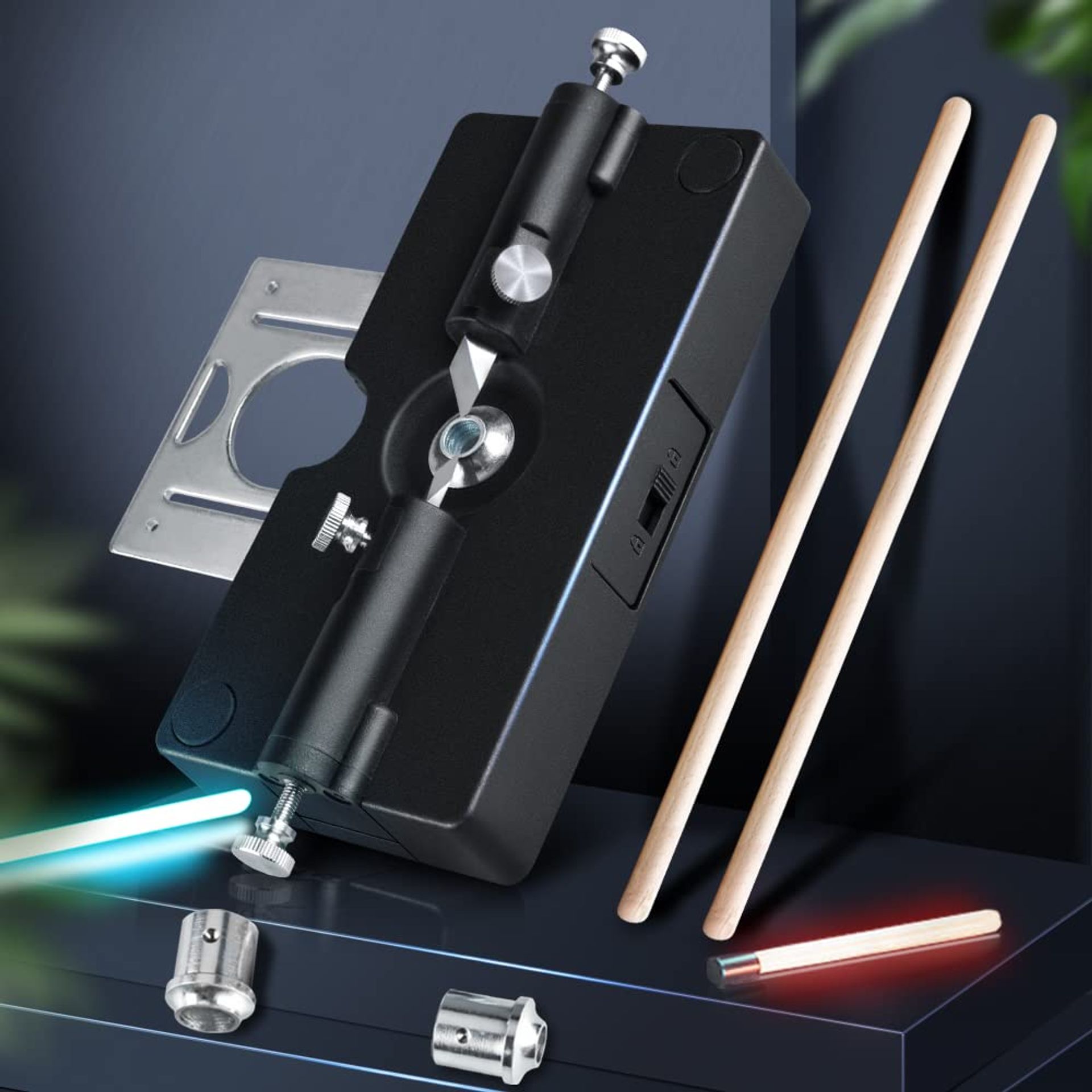 Self-Centring Dowel Jig Kit with Drill Guide 6/8/10/12mm – Precise Woodworking Locator Tool for DIY Projects