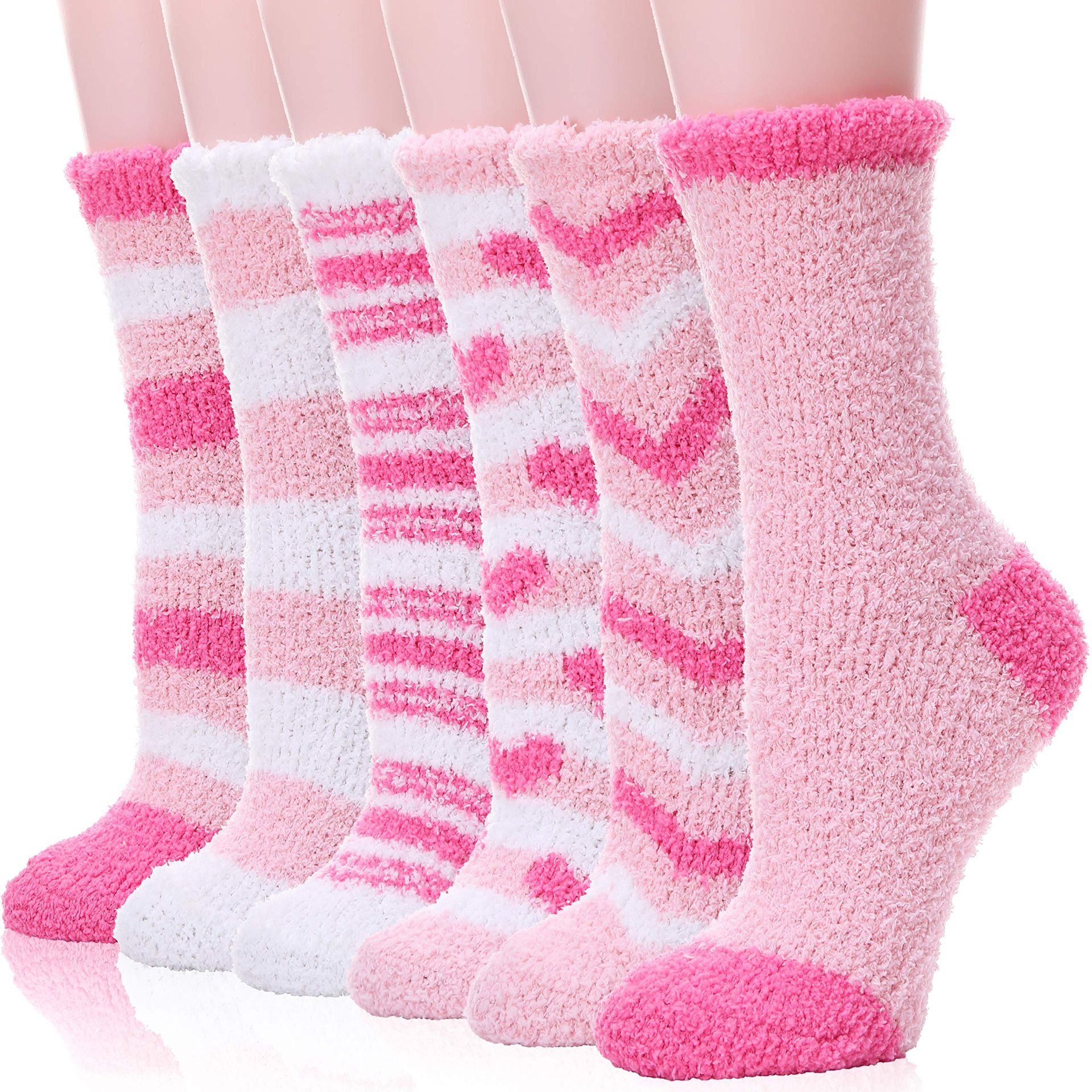 Fluffy Fuzzy Women's Slipper Socks - Soft, Cosy Cabin Fleece - Perfect Winter & Mother's Day Gift
