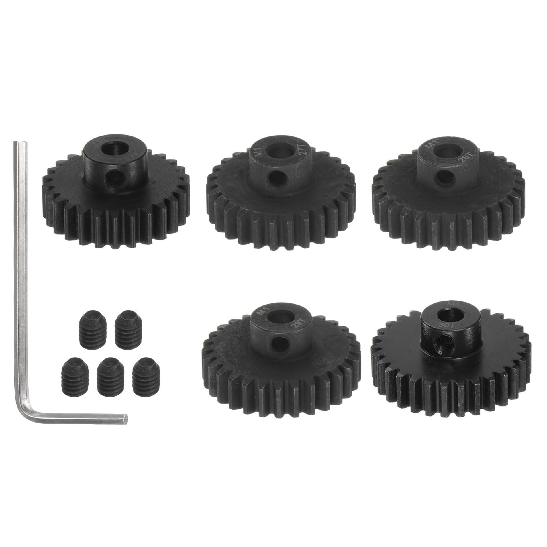 Pignon Acier Trempé Sourcing Map Mod 1.5 Lot De 2 Pignons De Moteur 8 Mm 20T 21T En Acier Trempé Pour Voiture Télécommandée Engrenages Mod 1.5