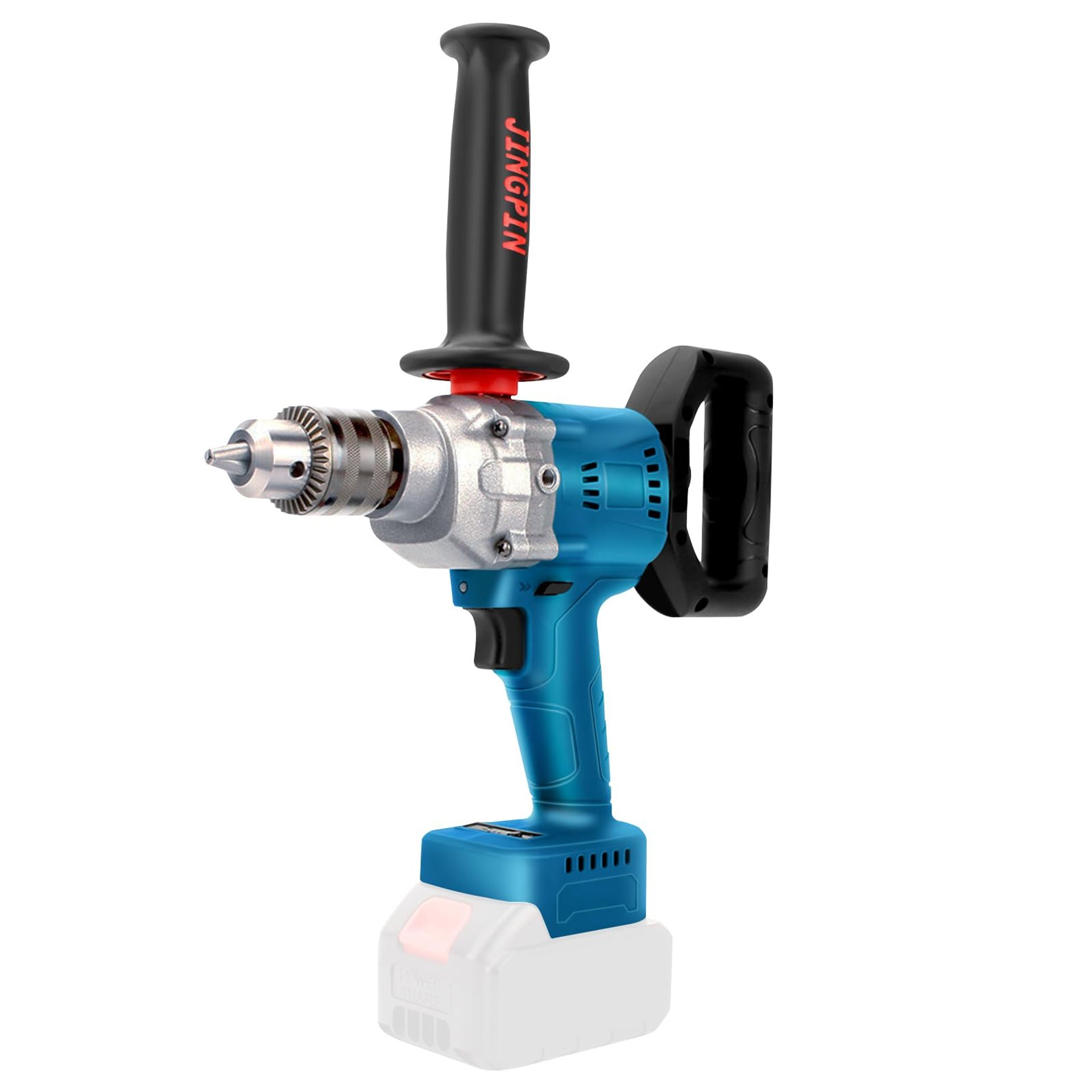 Cordless Mixing Drill 850W Brushless Motor 1.5-13mm Chuck Compatible with Makita 18V Battery - Blue WB271-MT