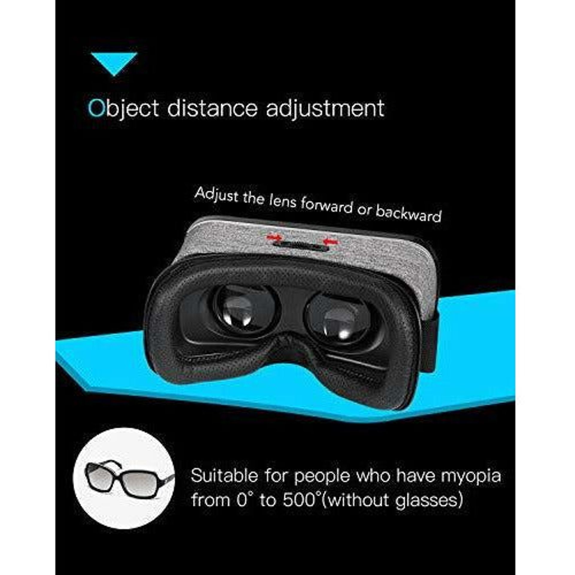 HAMSWAN VR Headset, Virtual Reality Headset, 3D Glasses, VR 
