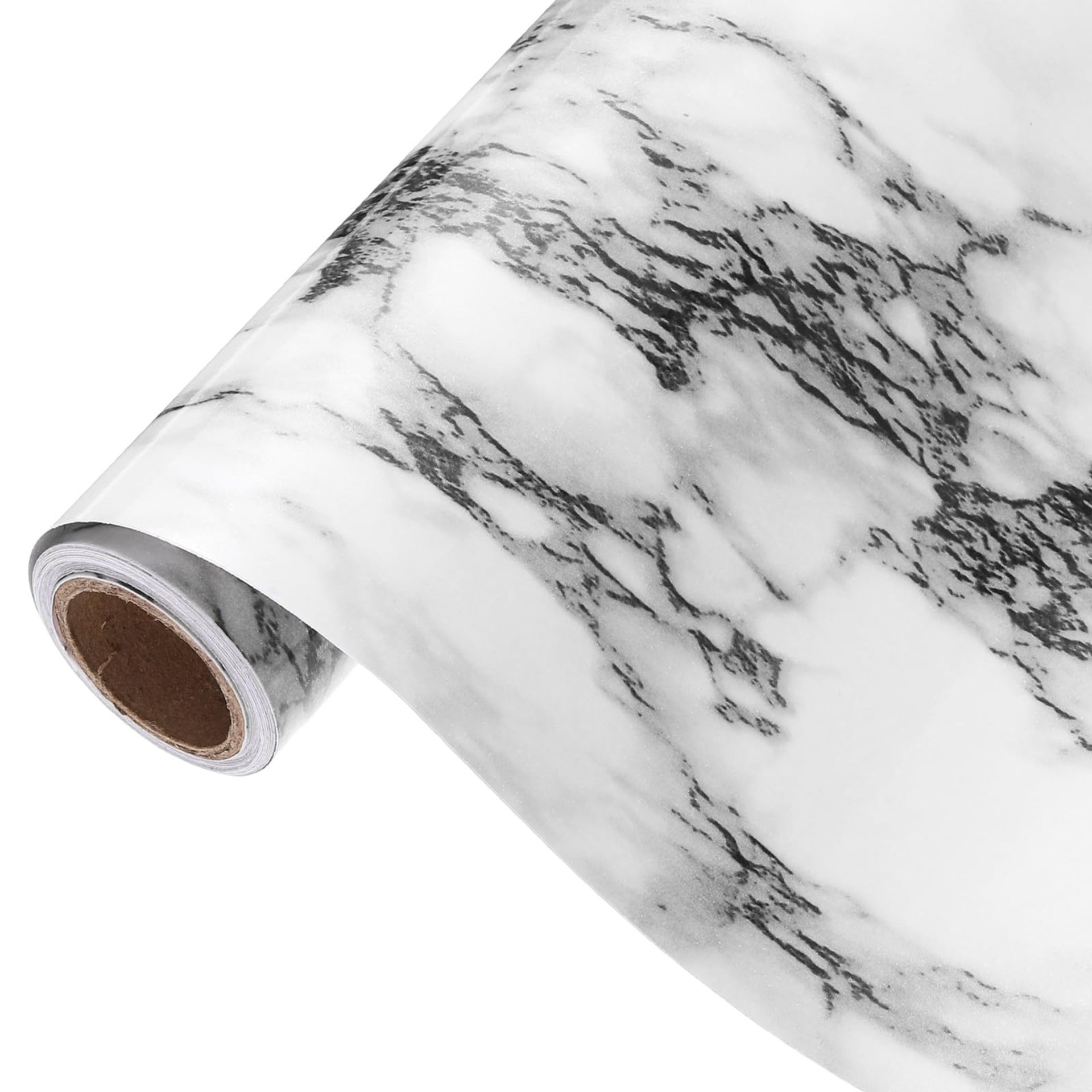Marble Effect Self-Adhesive Contact Paper 31.5"x197" - Waterproof Peel & Stick Surface Covering for Kitchen, Bathroom & Furniture