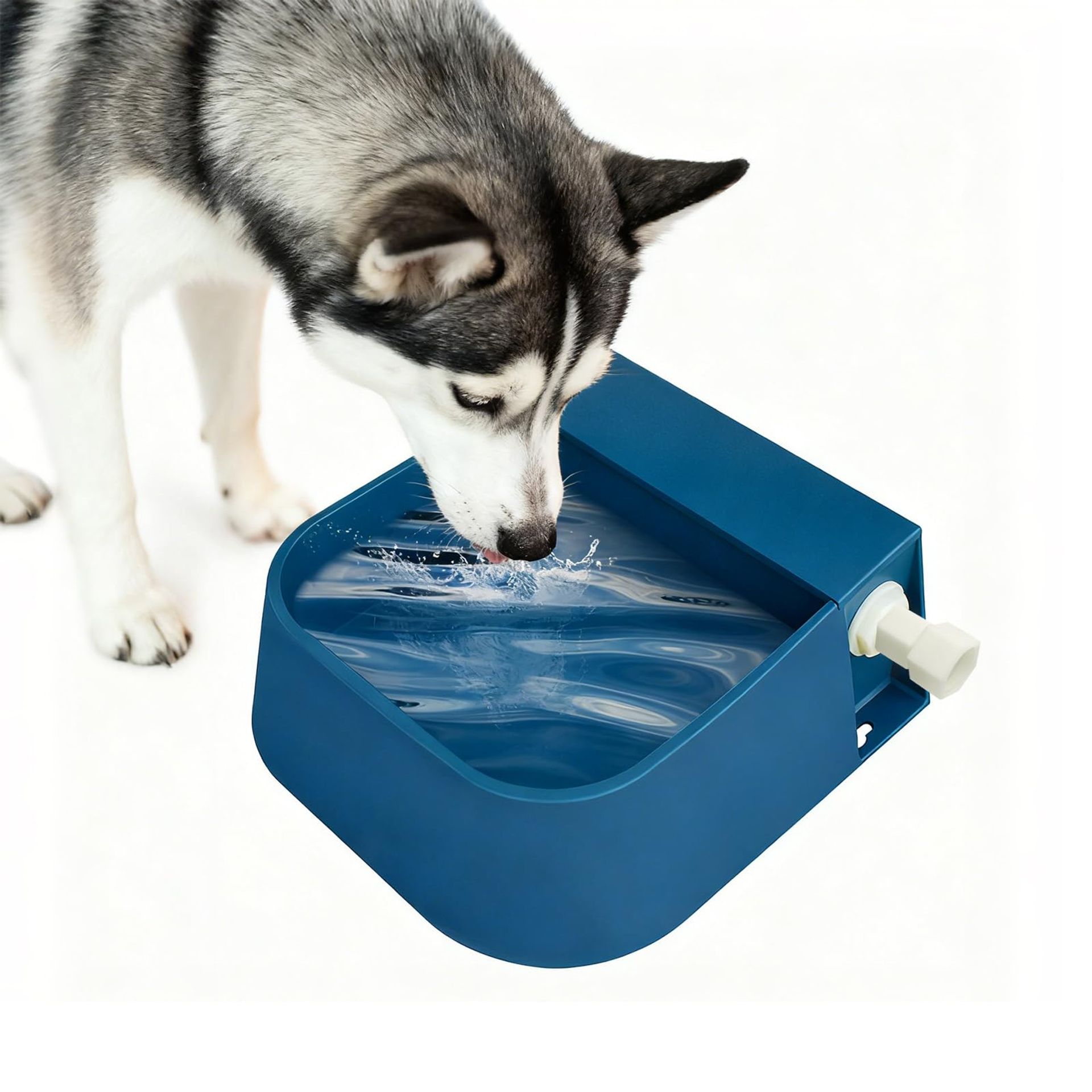 Automatic Livestock Water Bowl Self-Filling Pet Water Dispenser for Dogs, Cats, Poultry & Farm Animals - Blue