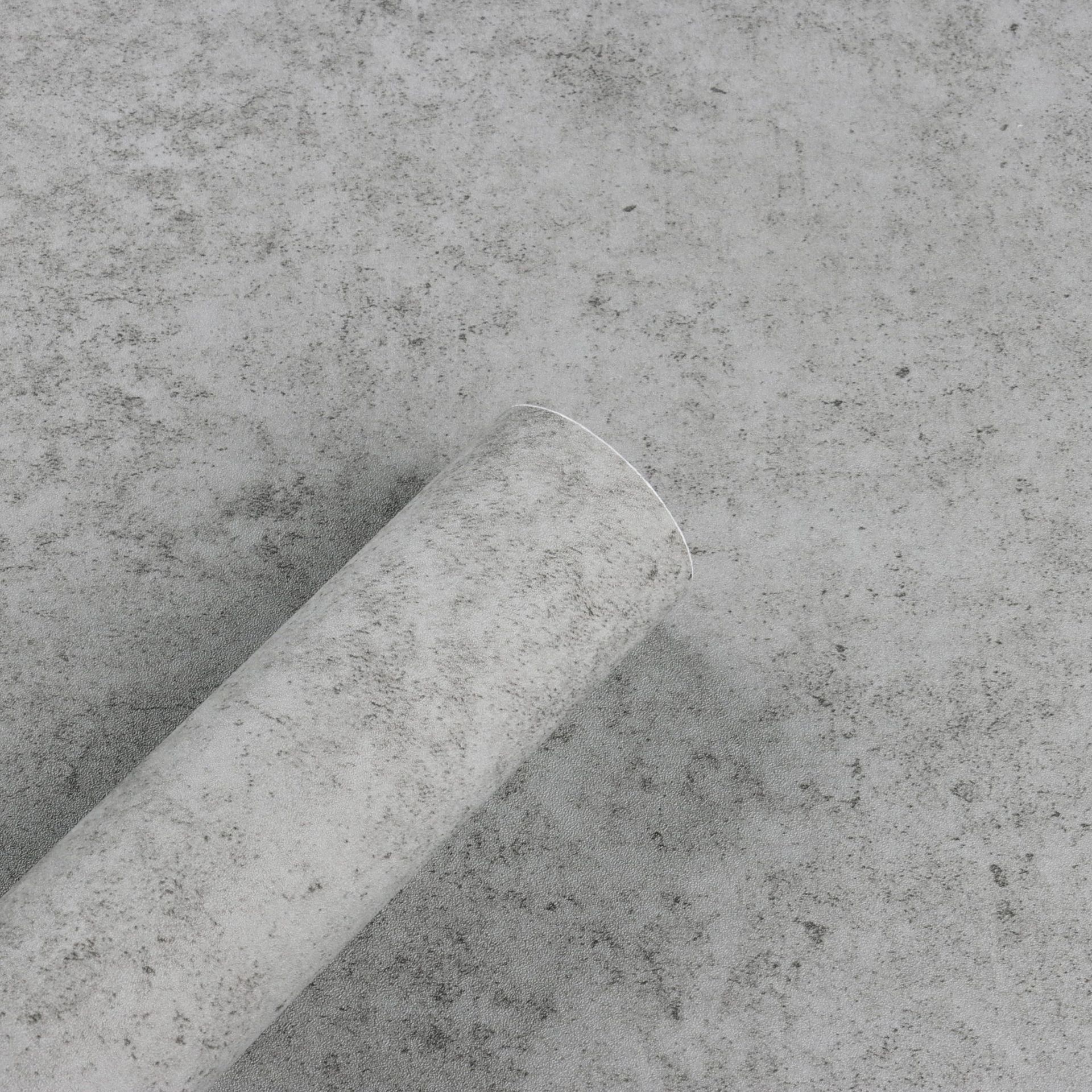 Peel and Stick Concrete Wallpaper Waterproof Self Adhesive Vinyl for Bedroom Kitchen Bathroom - Grey 60 x 300cm