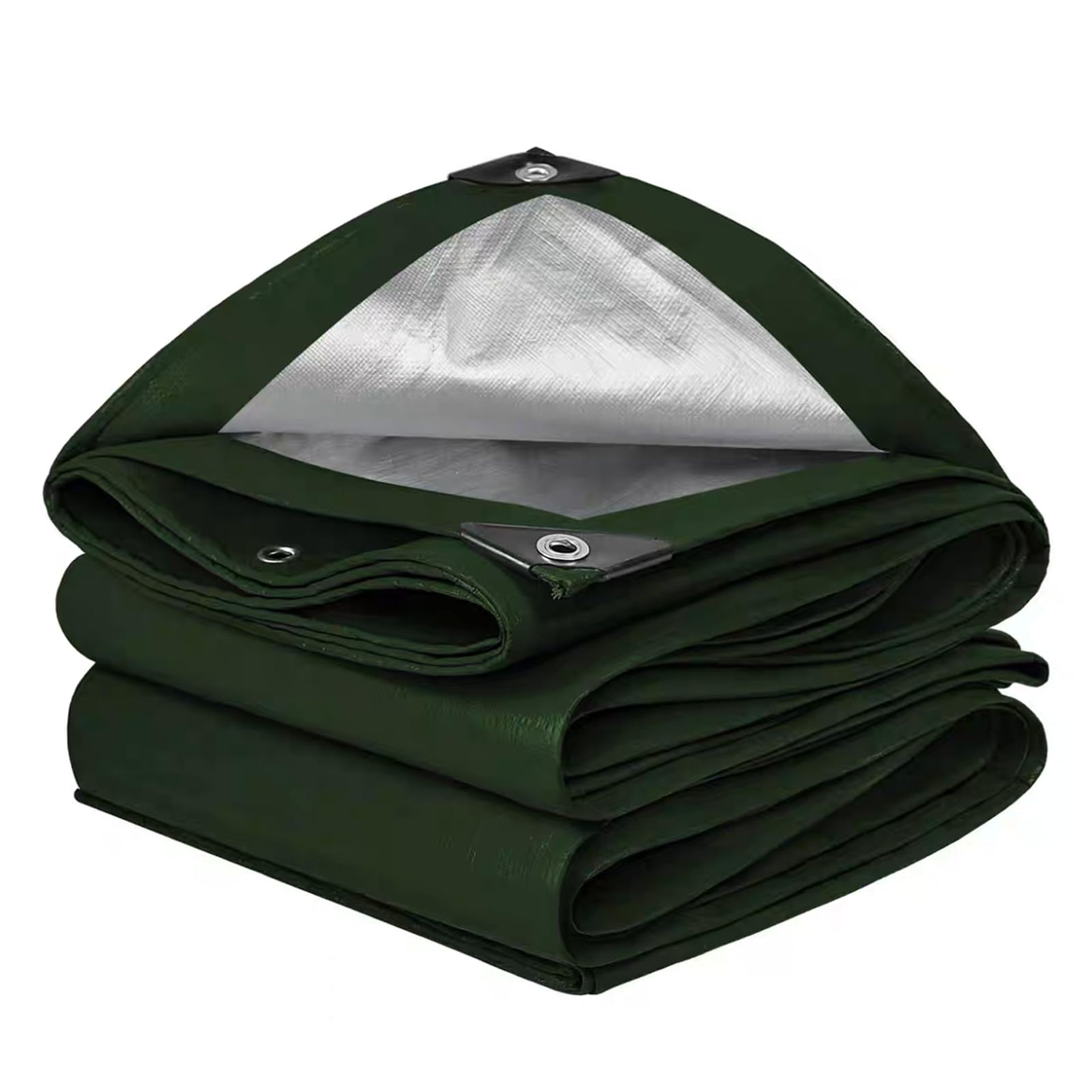 Heavy Duty 3m x 3m Waterproof Tarpaulin 125GSM - Green, Durable & Multi-Purpose Cover