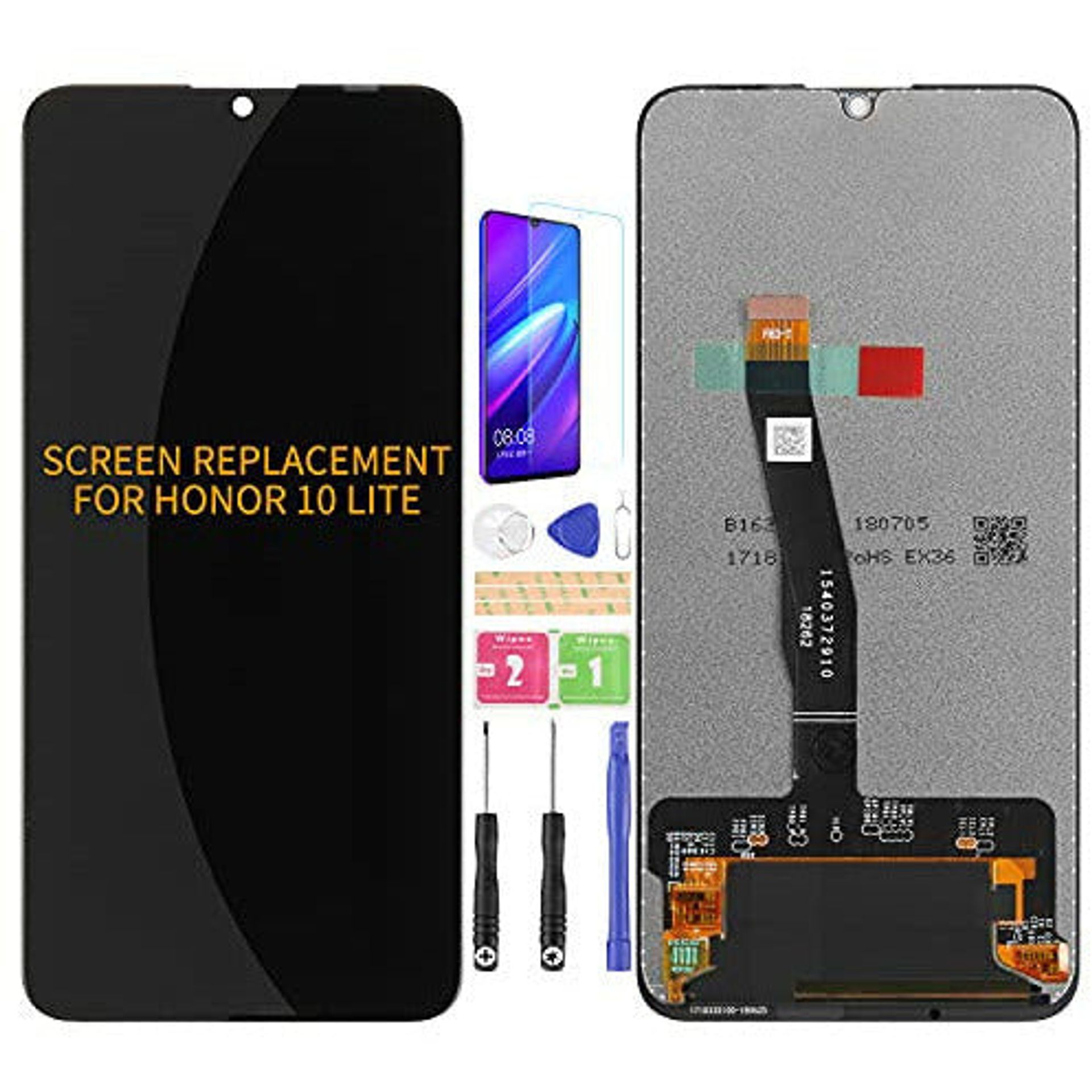 Handy Display Für Huawei Honor 10 Lite HRY-LX1 Display Komplettes Bildschirm LCD Touch Rahmen Honor 10 Lite Hülle
