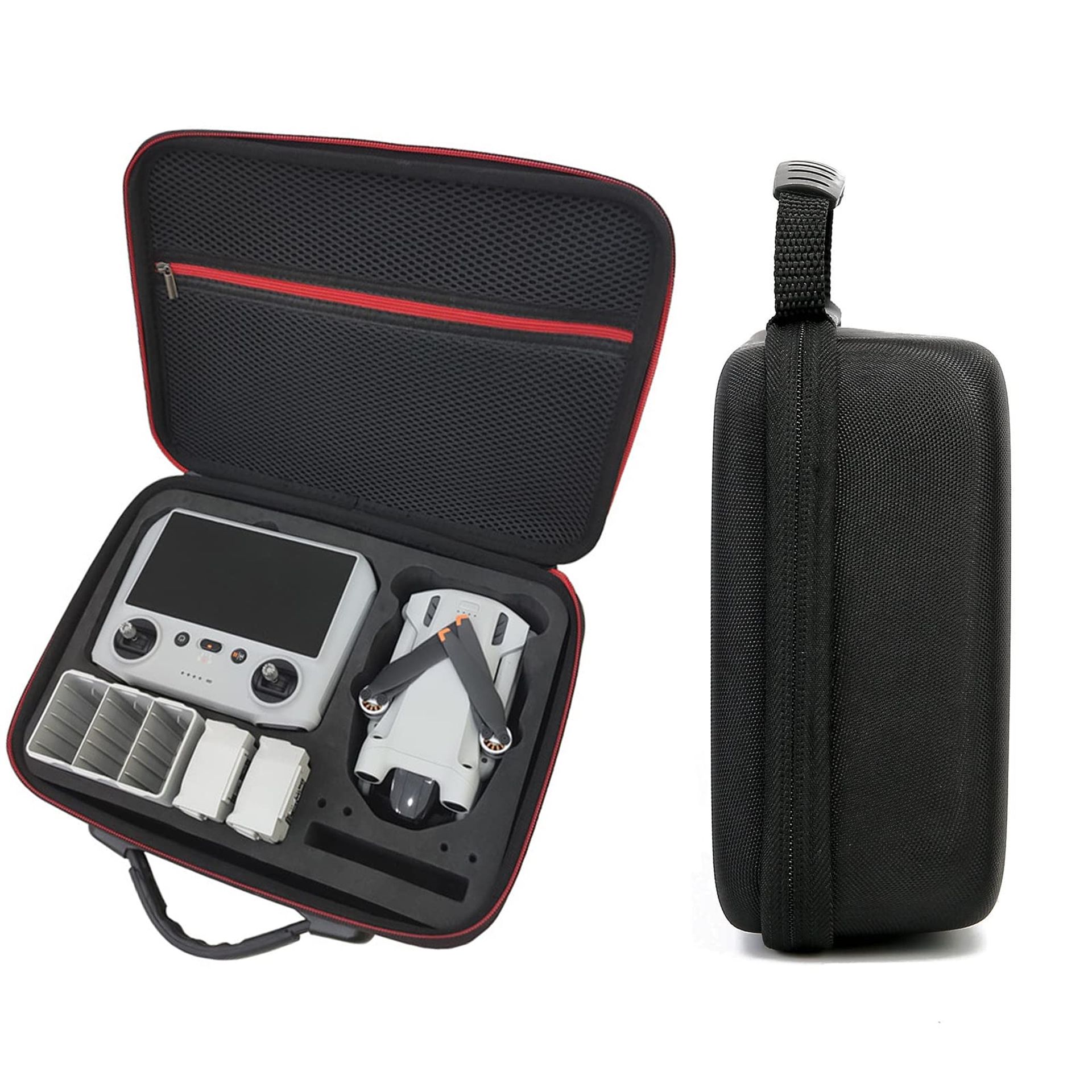 Drone Carrying Case Compatible with DJI Mini 3 Pro Shockproof Travel Storage Bag - Black