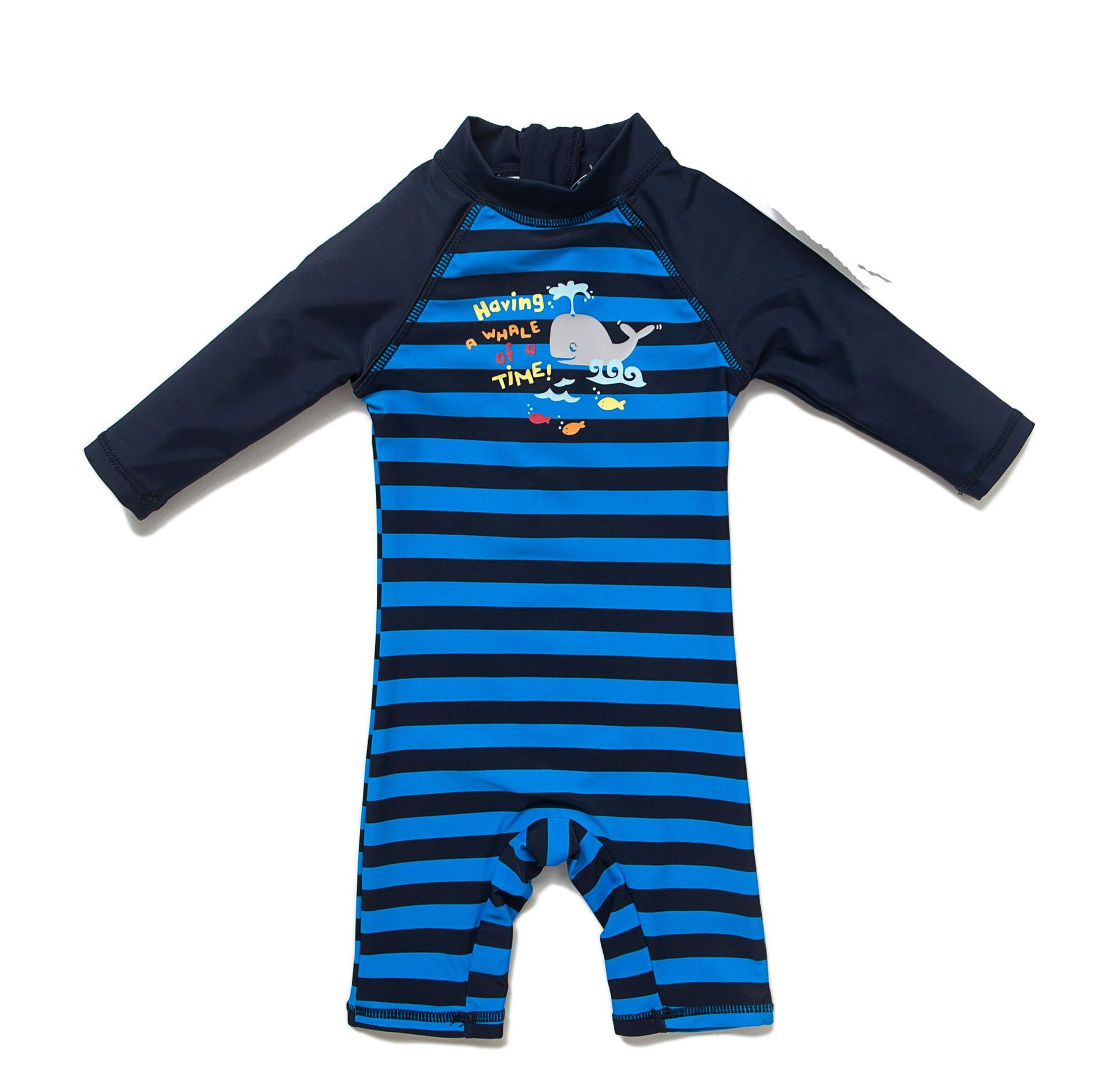 Baby Boys UPF 50+ Sunsuit with Sun Hat – All-in-One Swimwear, Sun Protection, 3-6 Months