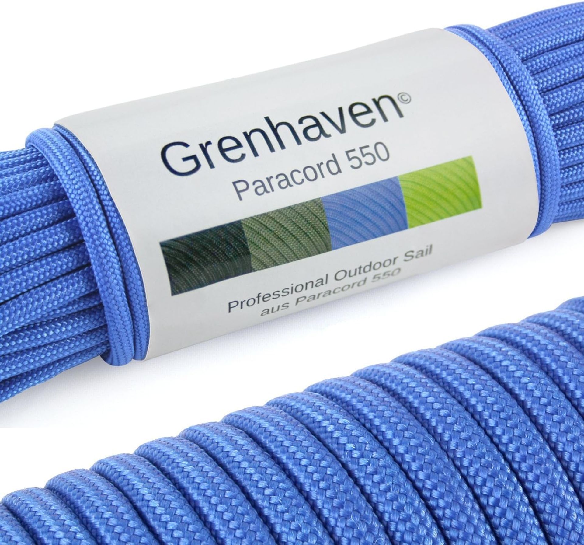 Paracord 550 Survival Rope 7-Core Tear-Resistant 100ft Camping & Outdoor Use - Blue