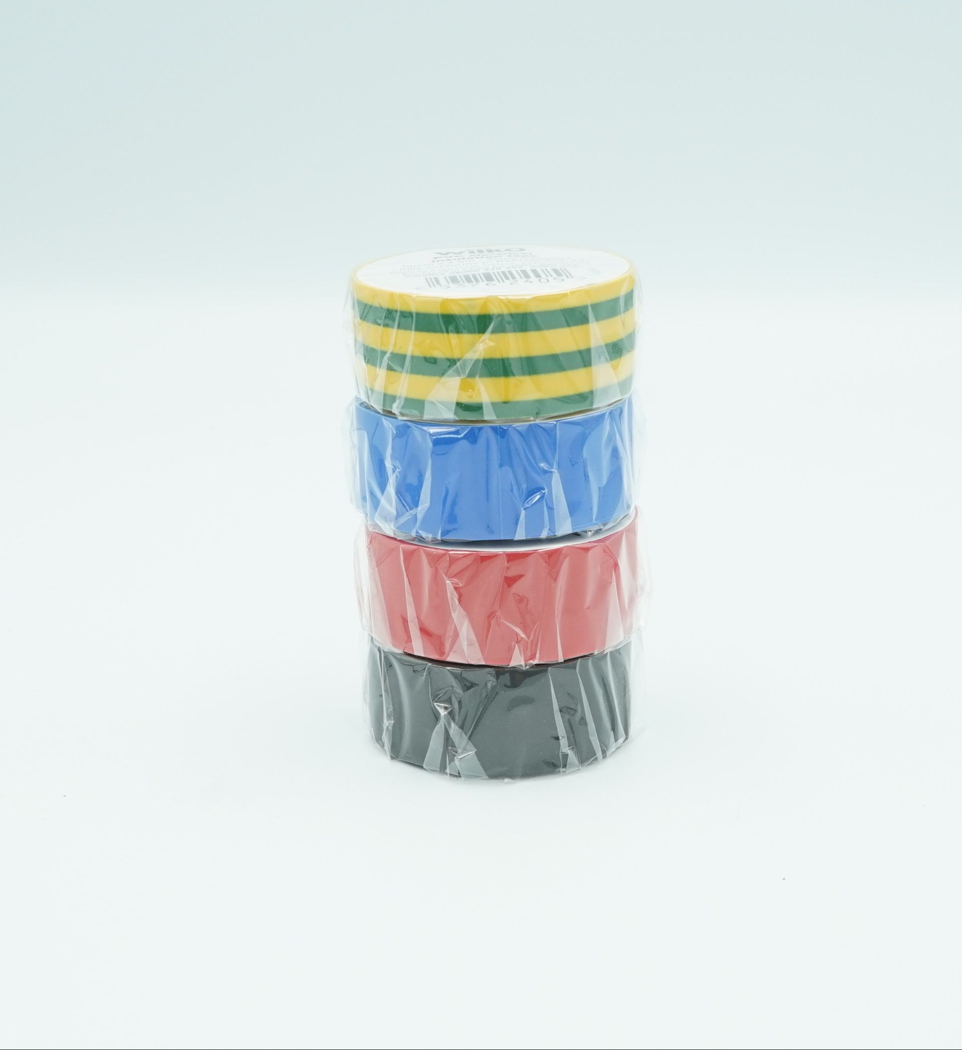 19mm x 4.5m Electrical Insulation Tape - Black/Red/Blue/Yellow&Green - Box of 96 Rolls (24 per colour)