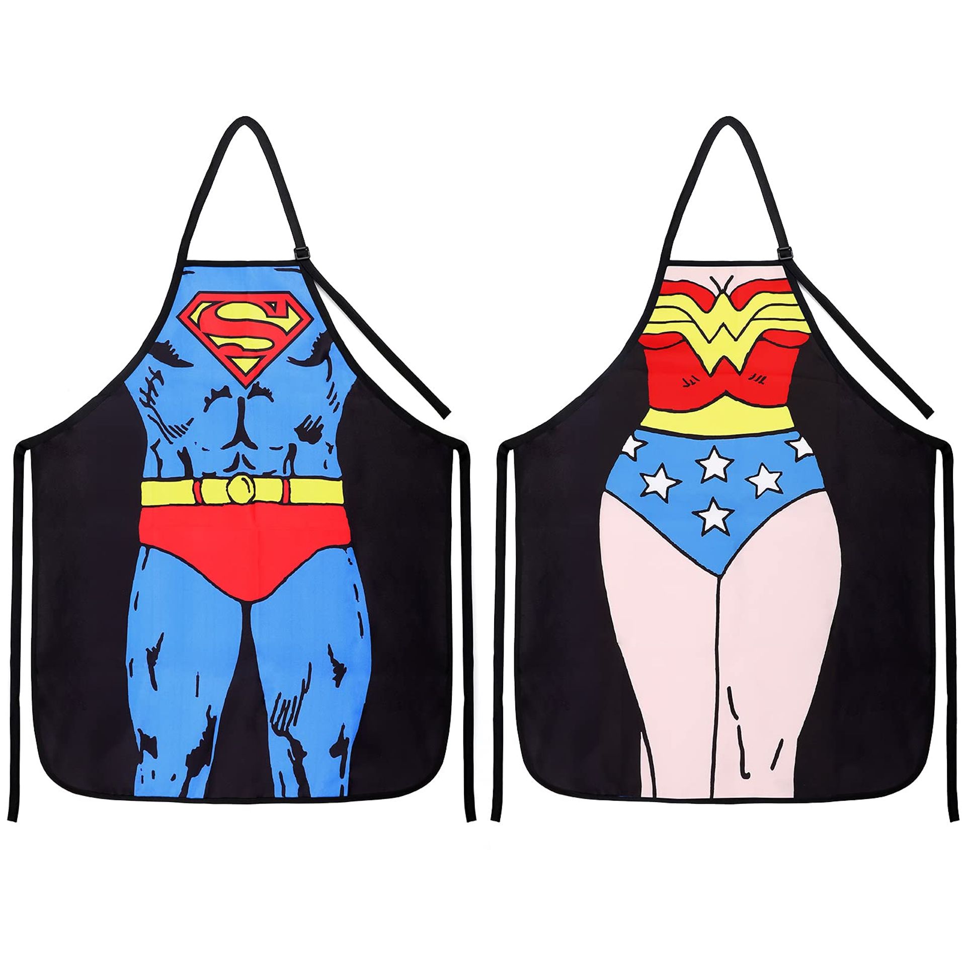 Wisolt Personalised Funny Aprons for Couples - Unique BBQ & Baking Gifts for Him & Her