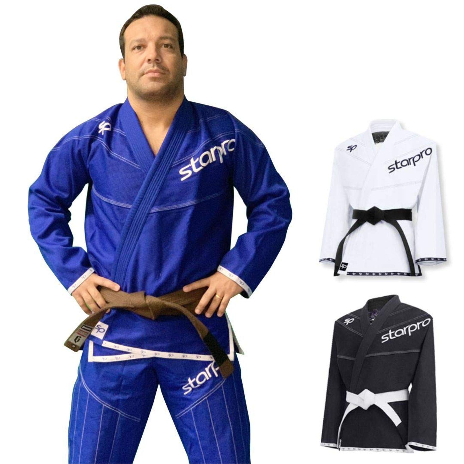 Lightweight BJJ Gi Preshrunk Pearl Weave Jiu Jitsu Suit for Men & Women - Blue A5