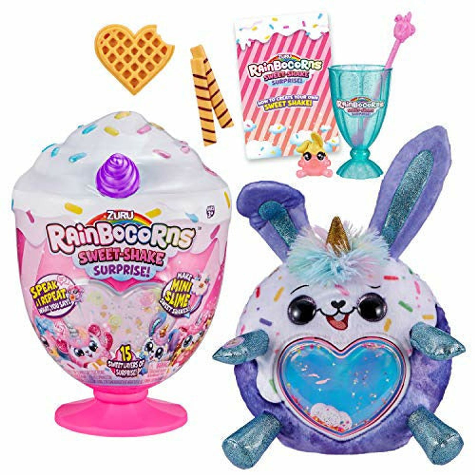 ZURU Rainbocorns 9212A Sweet Shake Surprise, Bunnycorn