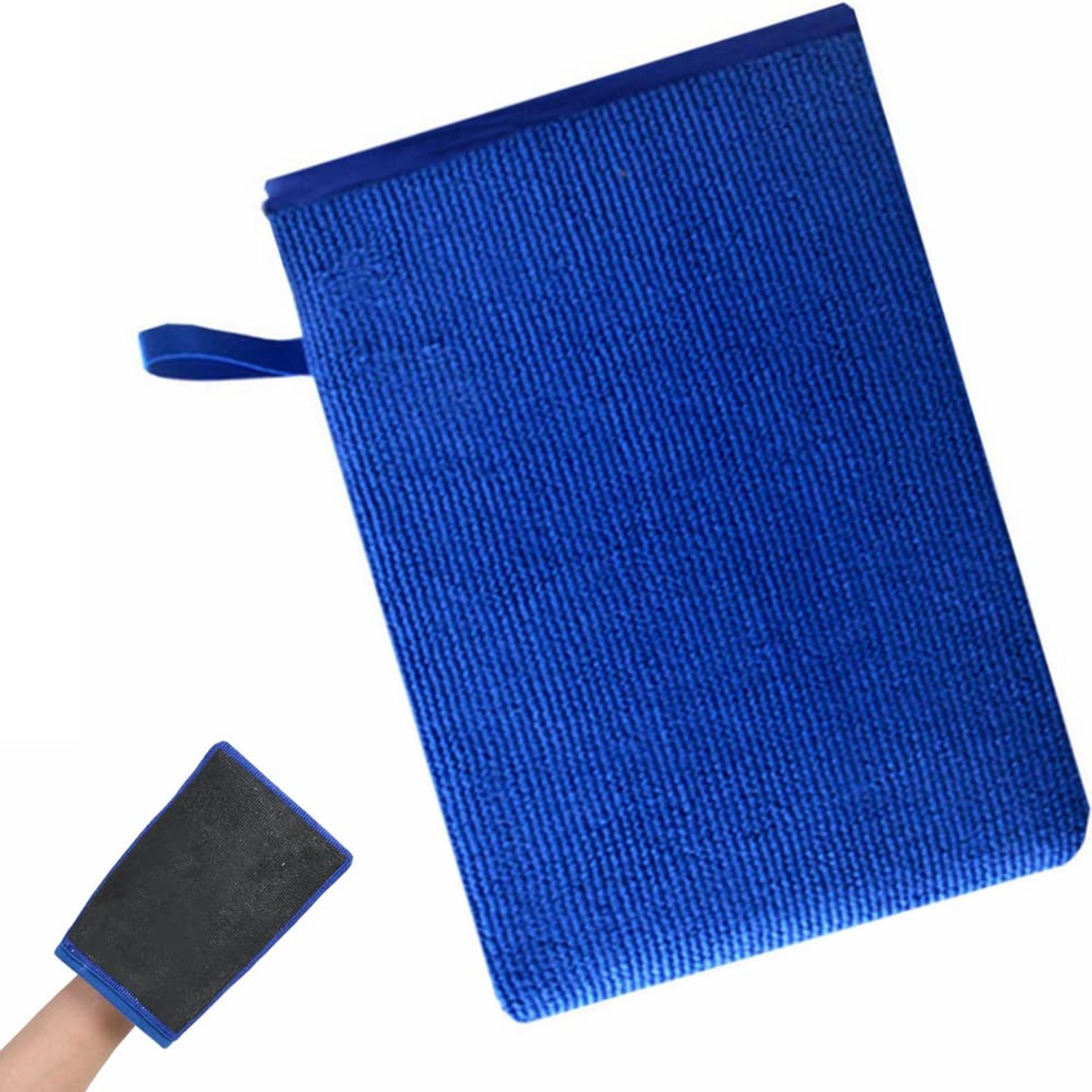 Kiwochy Car Wash Clay Mitt - Microfibre Cleaning Glove for Car & Motorbike Detailing