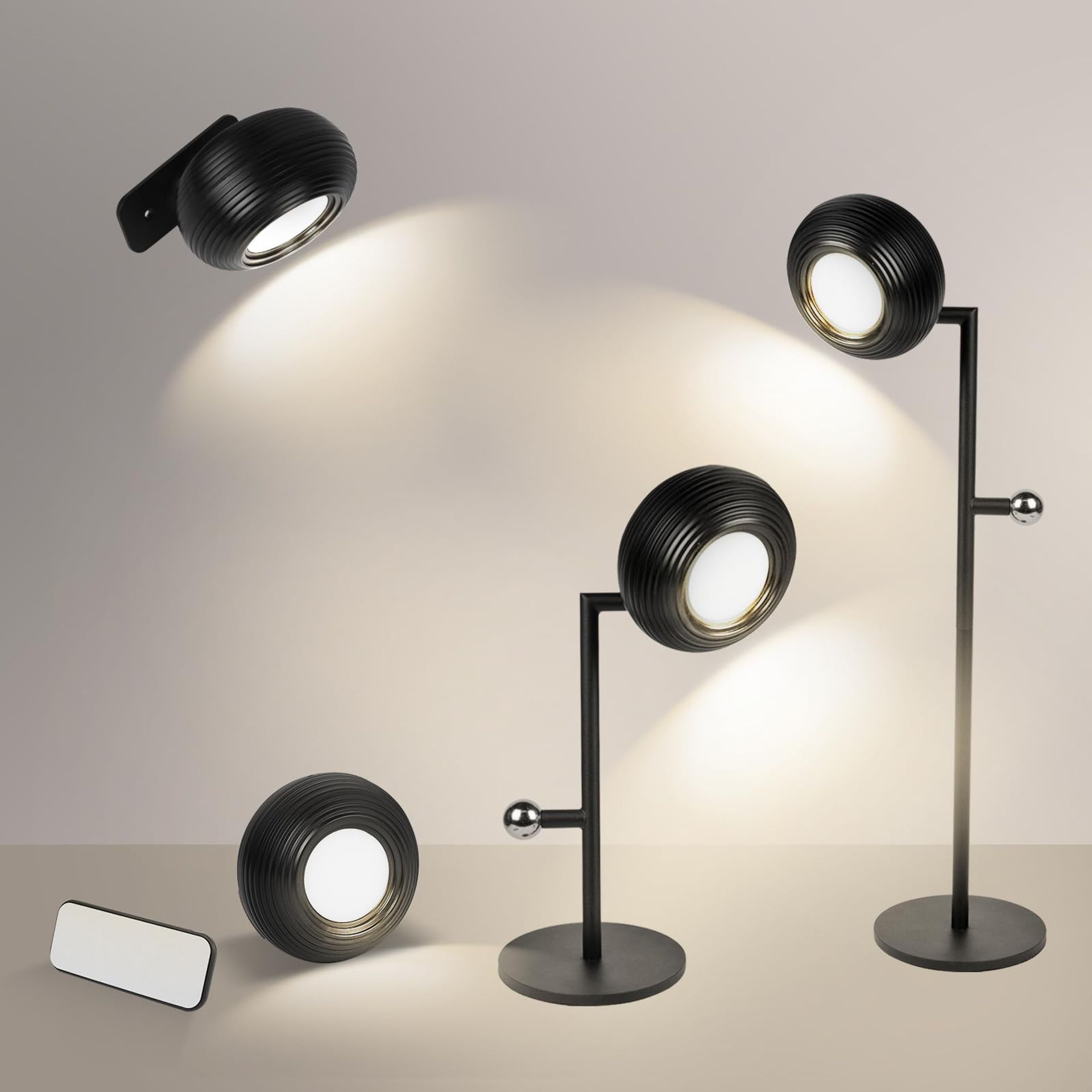LED Desk Lamp Set with USB Charging, 3 Colour Modes & Magnetic Wall Mount - Eye-Friendly Lighting