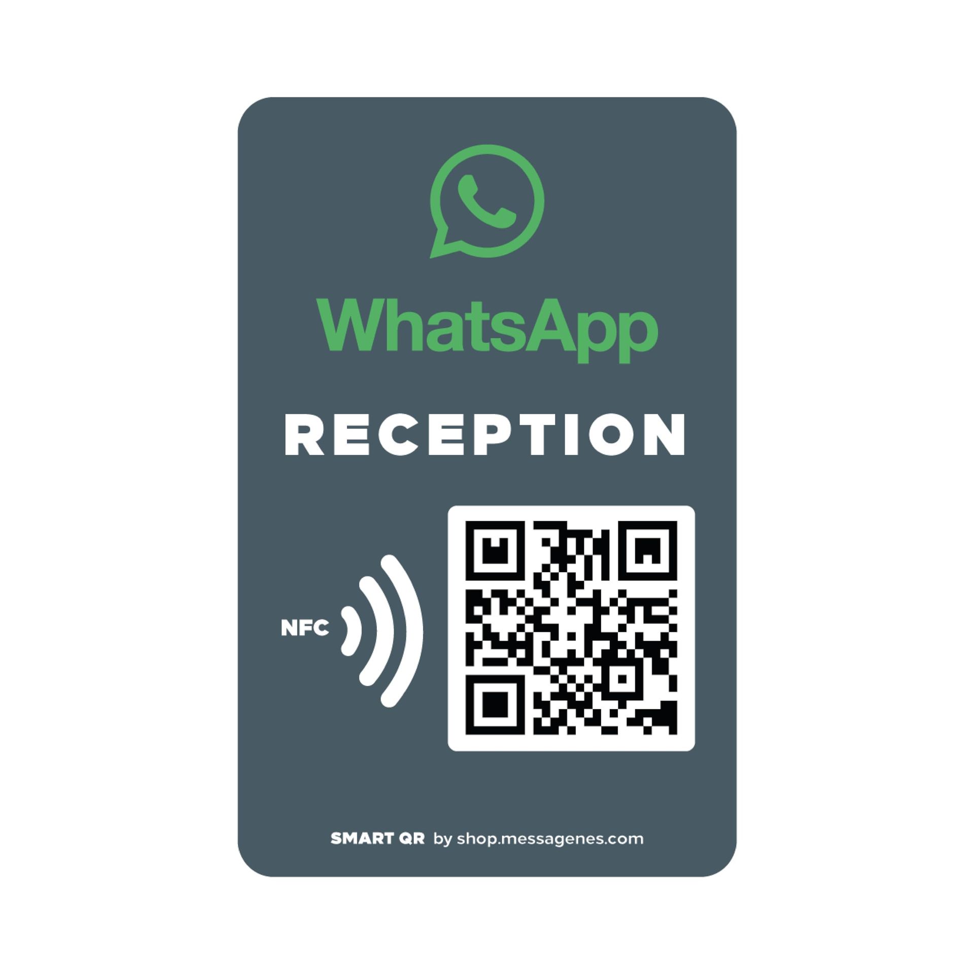 Customisable WhatsApp QR and NFC Stickers for Customer Connection and Service - Transparent 5 Pieces