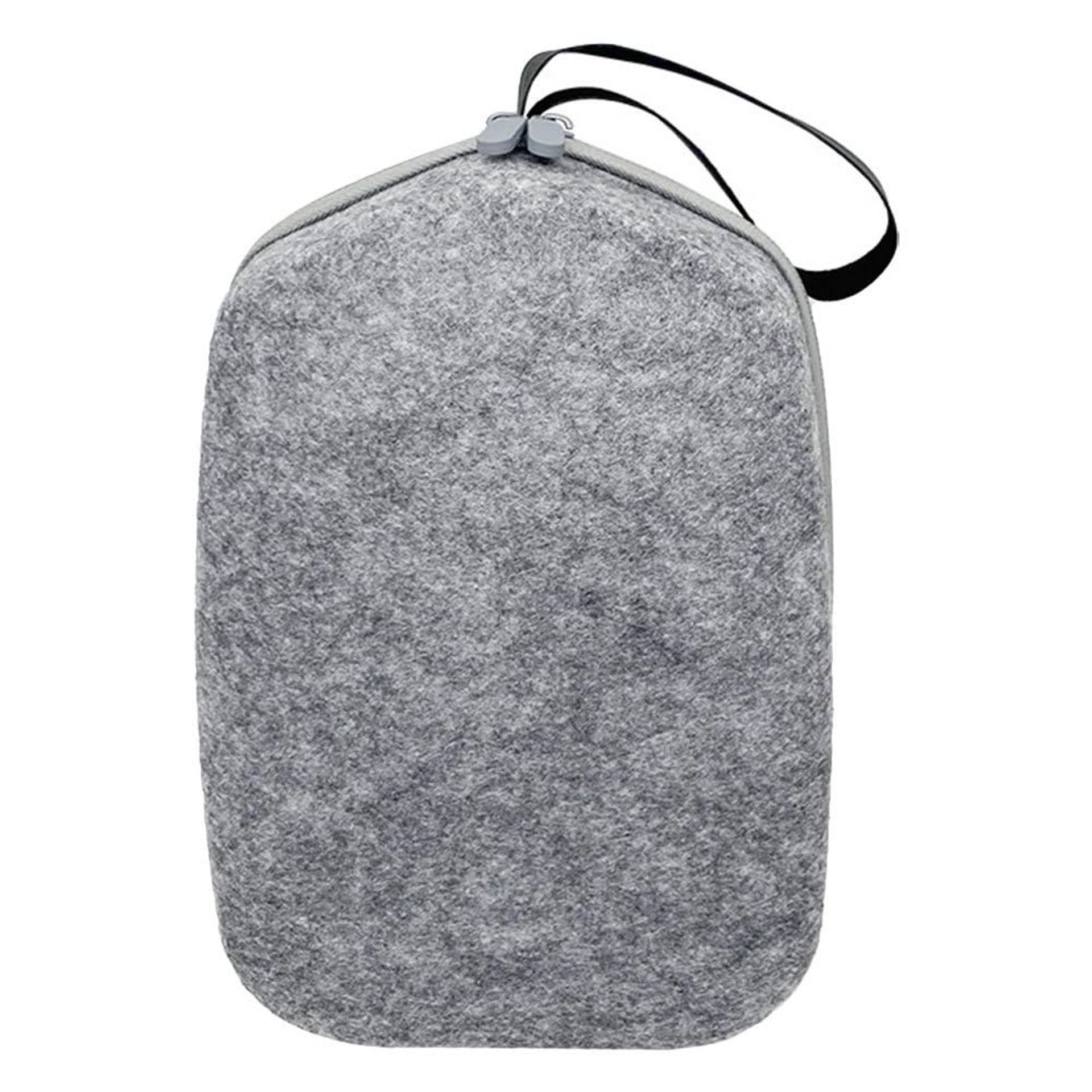 VR Glasses Hard Carrying Case Shockproof EVA Travel Bag for Headset & Controllers - Grey 29.5x19cm