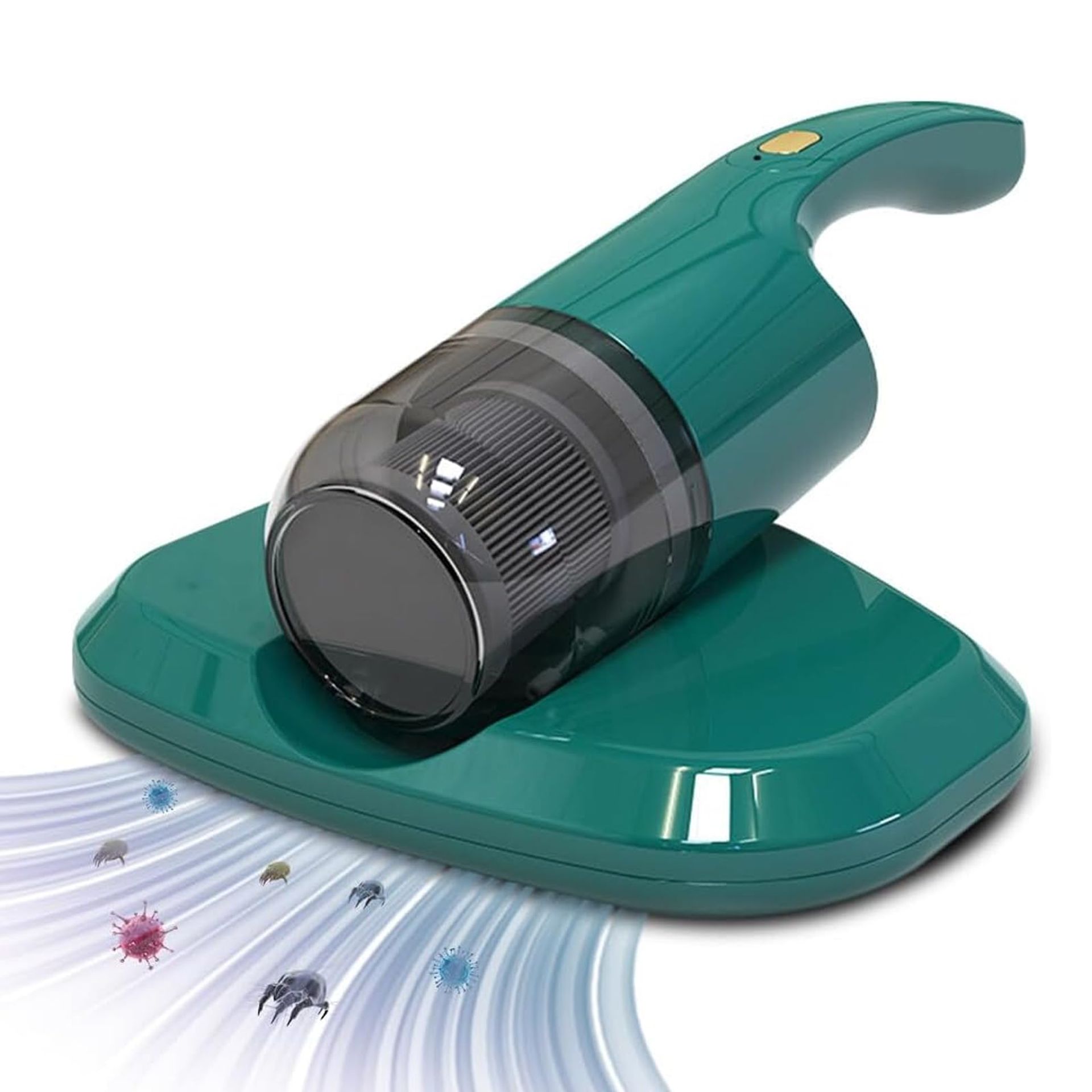 Handheld Mattress Vacuum Cleaner with 5000Pa Suction, USB Rechargeable Mite Remover, Low Noise, Cordless Cleaning for Beds & Sofas