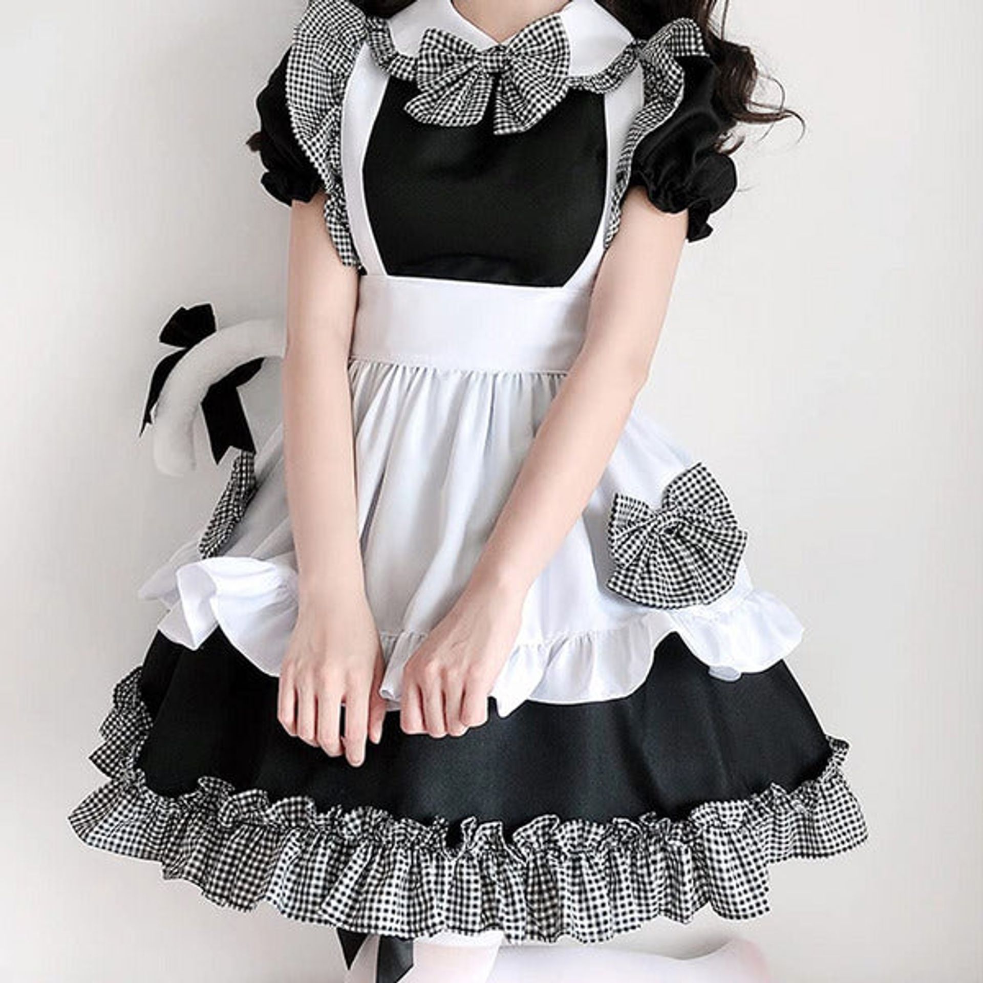 Formemory Maid Dress Cosplay Set, Women'S Maid Costume Outfit With Gloves