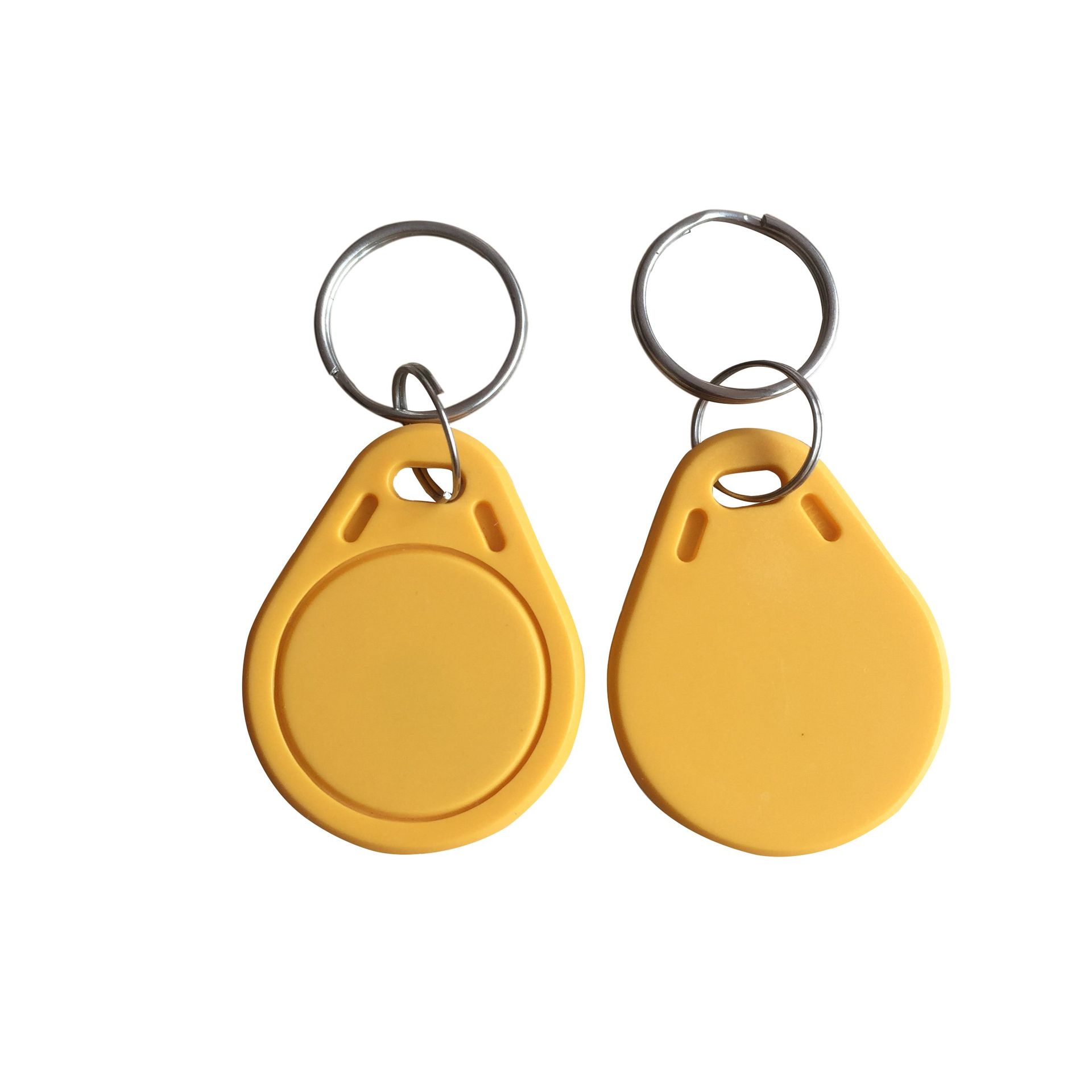 RFID Key Fob 13.56MHz MF1 S50 Chip Tag for Access Control Waterproof ISO14443A Pack of 100 - Yellow M1