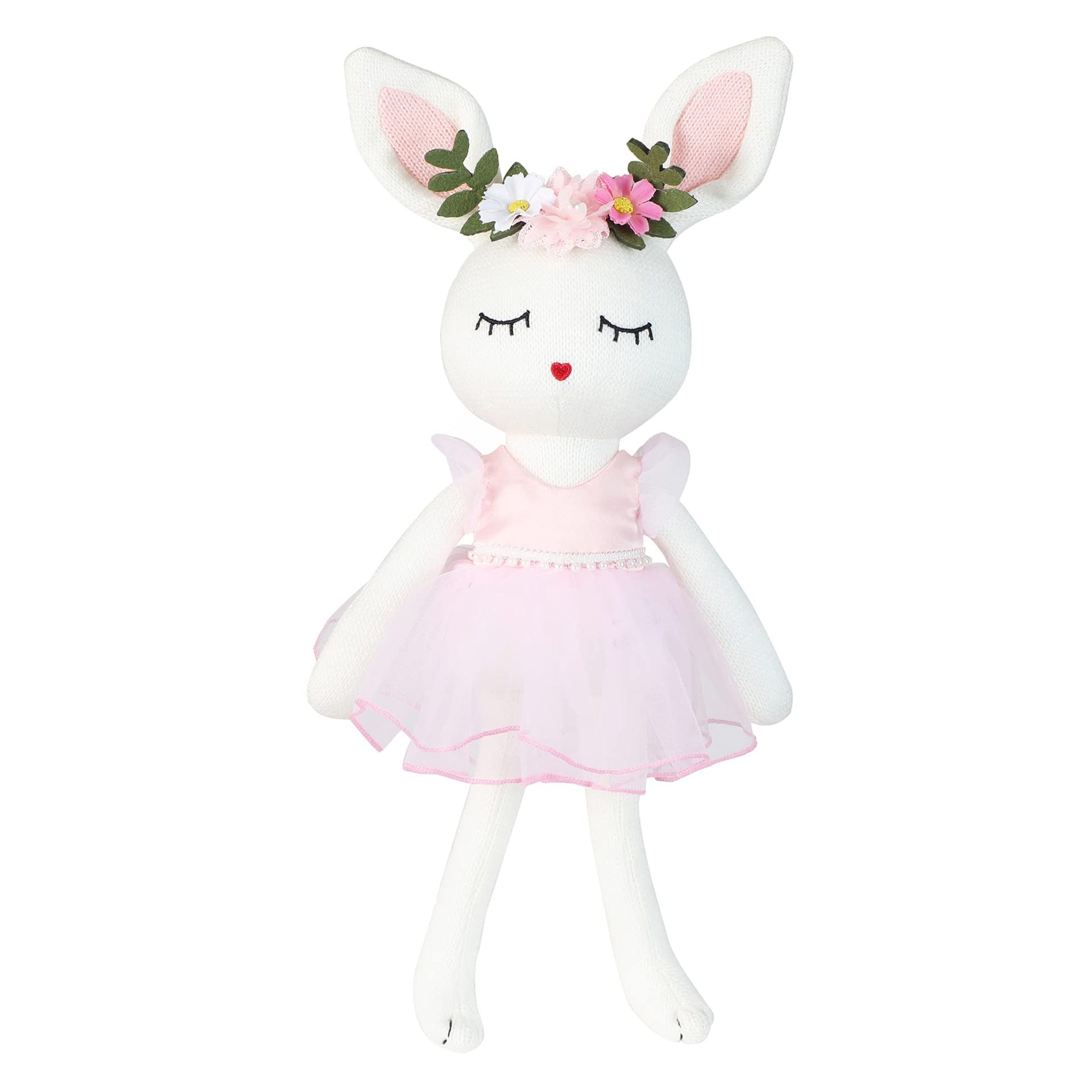 Easter Bunny Ballerina Plush Toy for Girls - Soft, Elegant Gift for Ages 3-6, Perfect for Home Décor