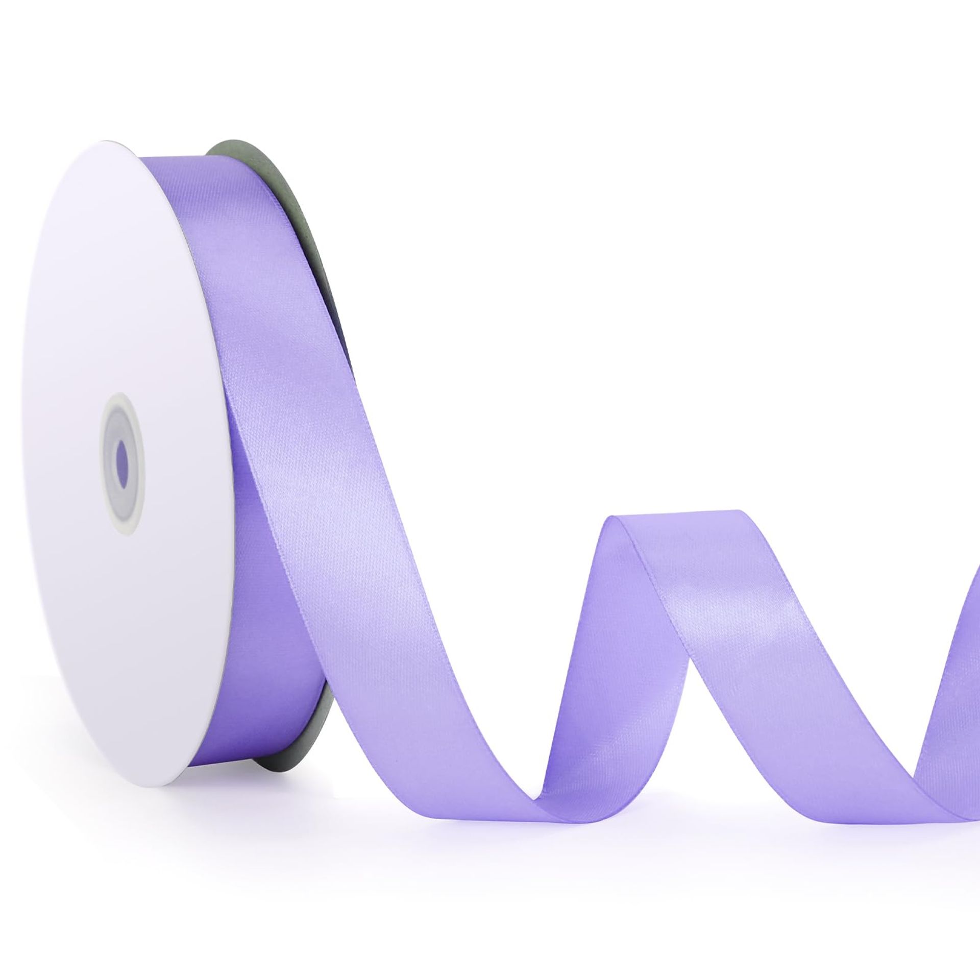 25mm x 92m Lavender Satin Ribbon for Crafting & Decoration - Perfect for Weddings & Gifts - Valentines