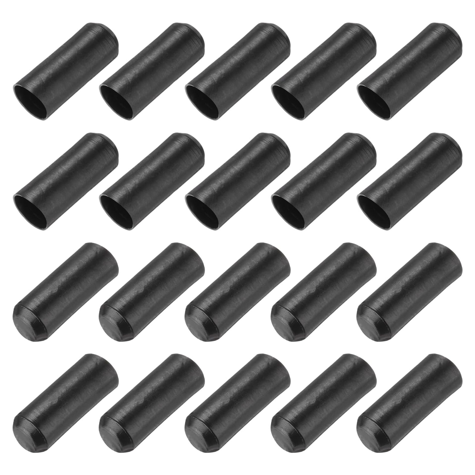 100pcs Heat Shrink End Caps 13mm x 30mm 2:1 Waterproof Adhesive Cable Wire Insulation Black