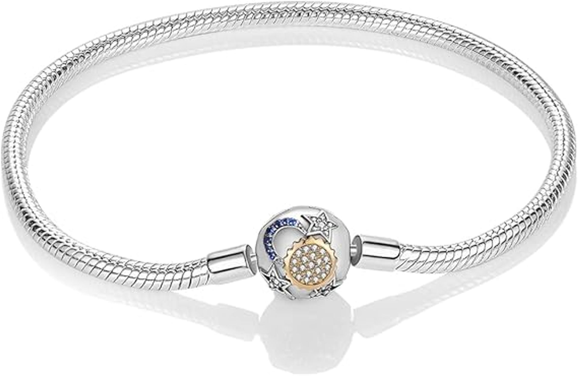 Elegant 925 Sterling Silver Butterfly Charm Bracelet with 5A Cubic Zirconia for Women