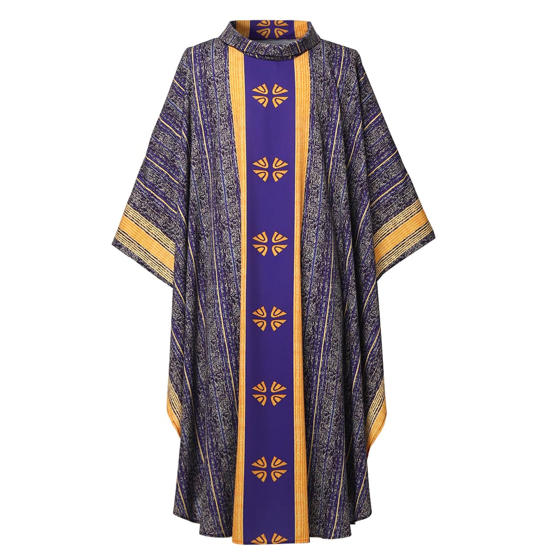 Unisex Priest Celebrant Chasuble Catholic Mass Vestment Robe Clergy Costu