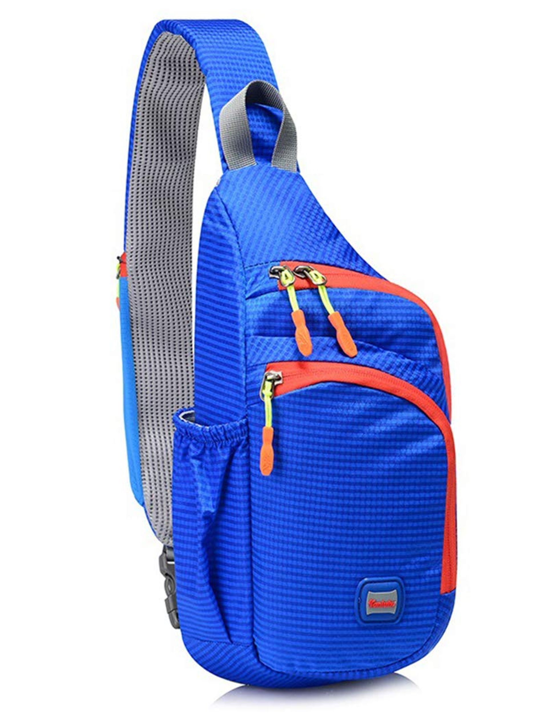 Gisdanchz Blue Waterproof Small Rucksack for Men & Women - Lightweight Sling Bag for Travel & Hiking