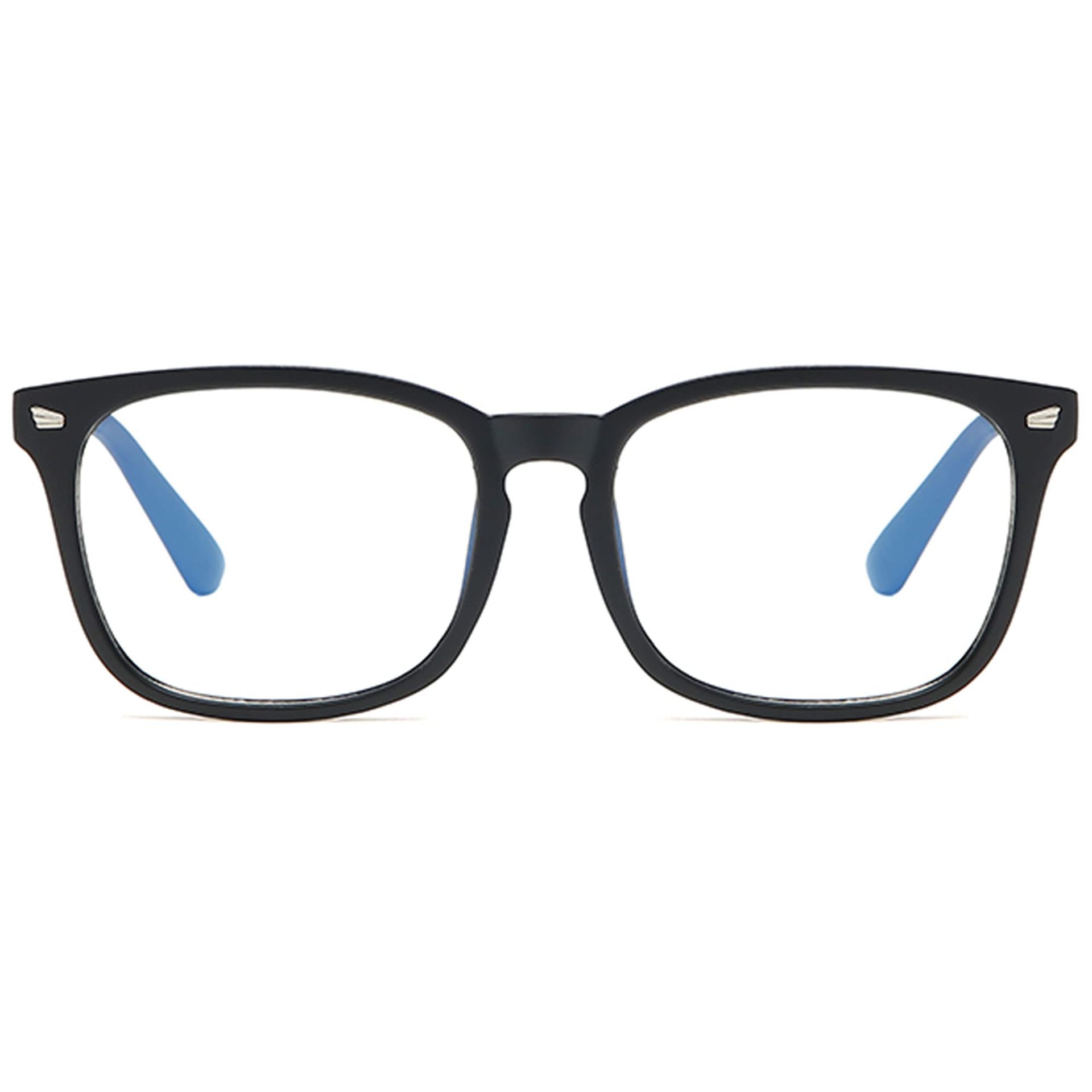 Blue Light Blocking Reading Glasses Lightweight Frame Unisex Eyewear - Black 3.5