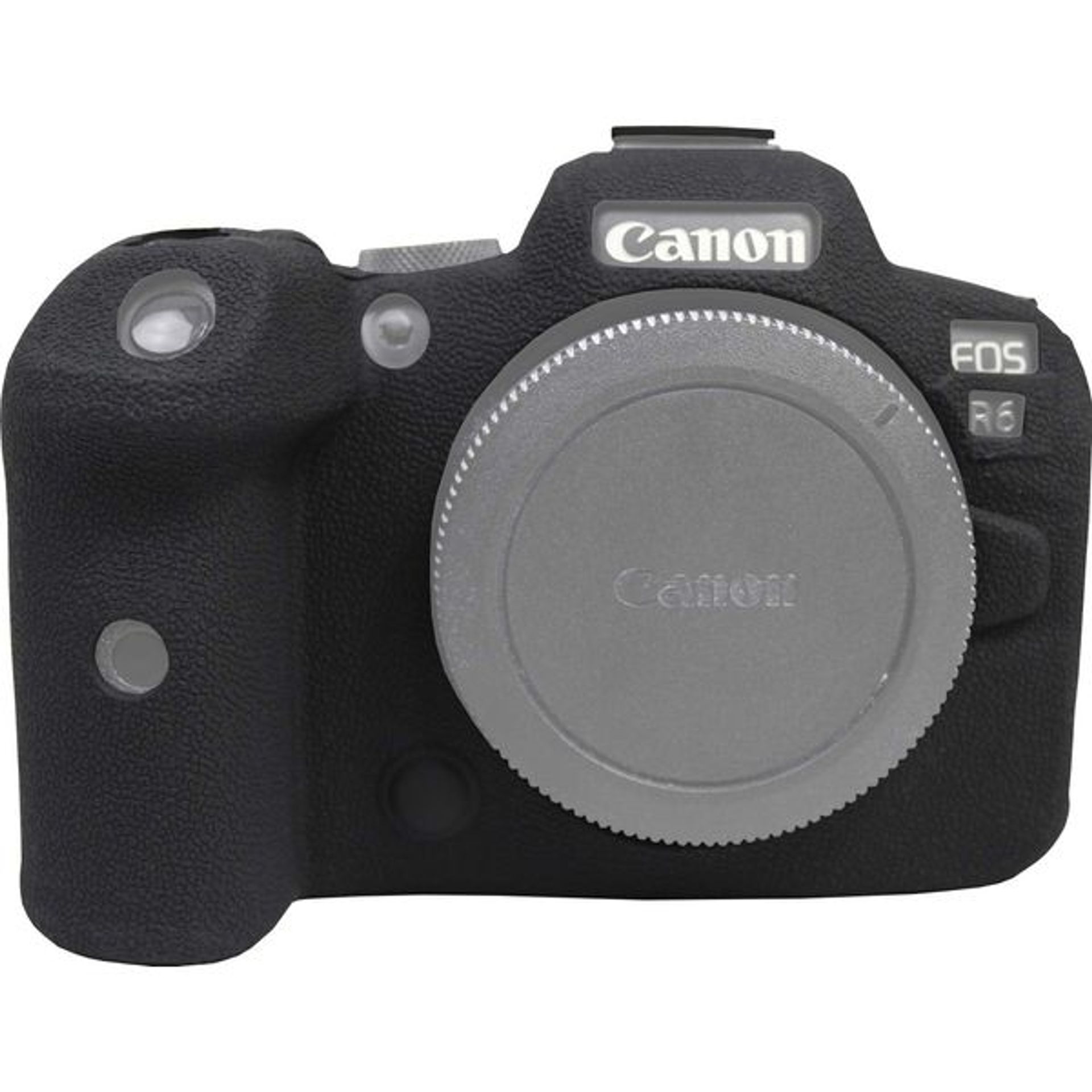 Easy Hood Case for Canon EOS R6 Mirrorless Camera, Texture Surface, Anti-Scratch Soft Silicone Rubber Detachable Protective Cover Protector Skin Shell (Black)
