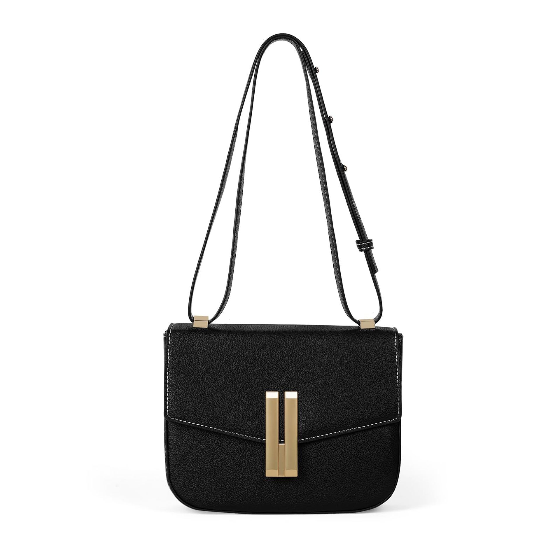 ACUYE Small Crossbody Bag for Women, Trendy Shoulder Bag PU Leather Square Cross body Bag Flap Satchel Handbag