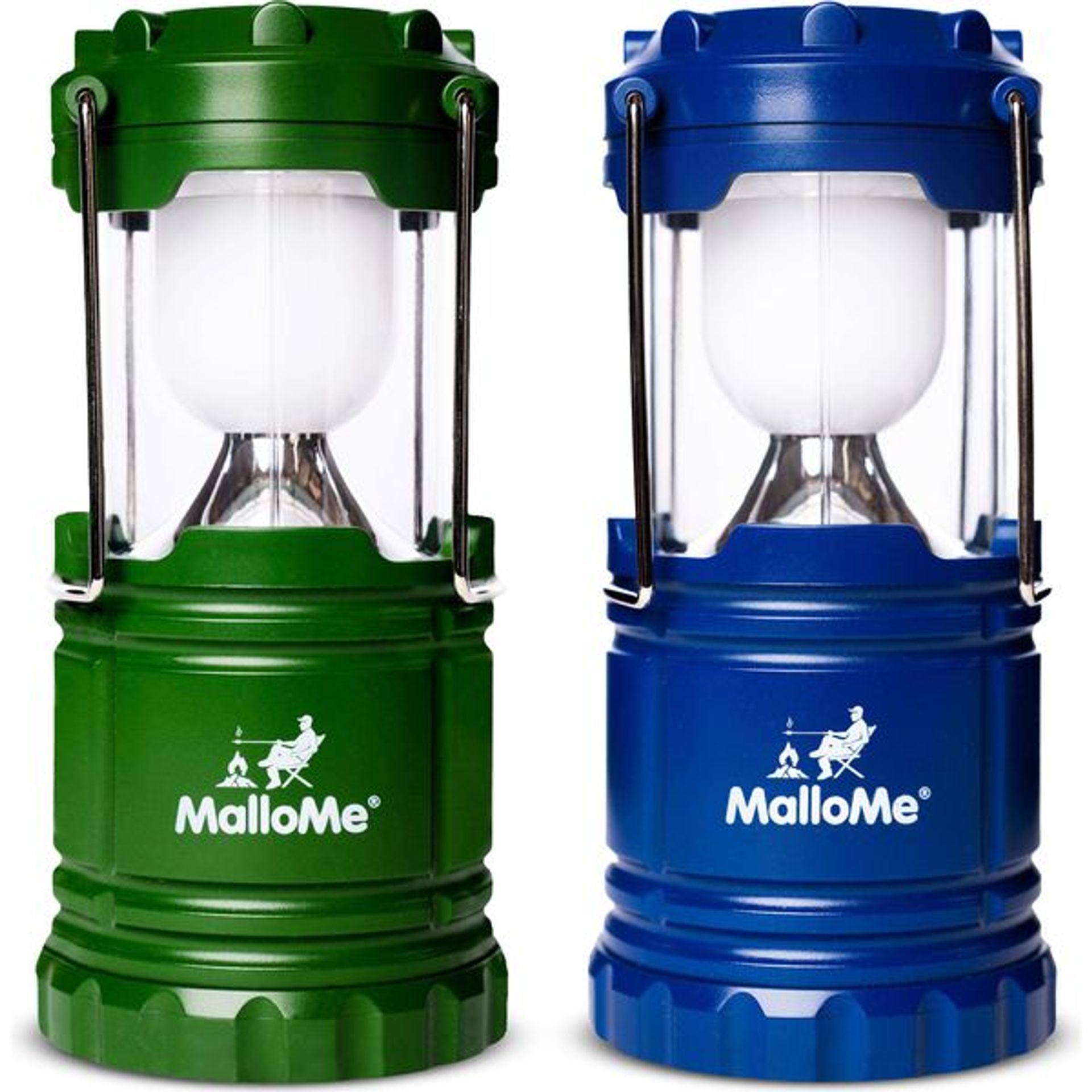 MalloMe Camping Light Portable Camping Lantern Set, Battery Operated Emergency Lights Lanterns for Home Outdoors Storm Survival - Tent Torch Power Outage LED Lamp (Rechargeable Batteries not Included)