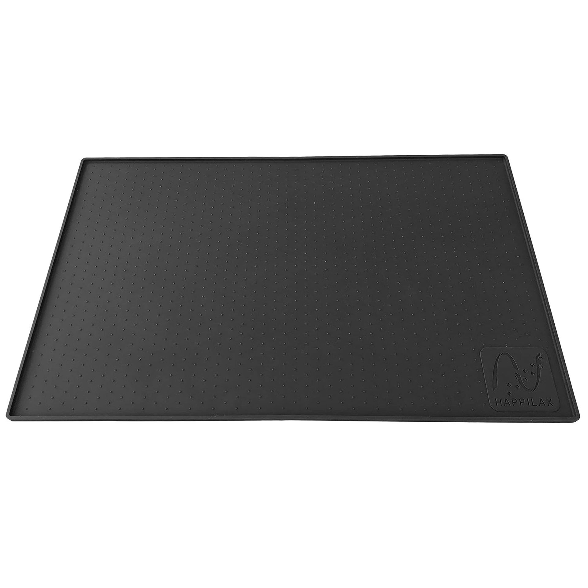 Happilax Silicone Dog & Cat Food Mat - Non-Slip, Waterproof, Easy Clean, Large 60x40cm